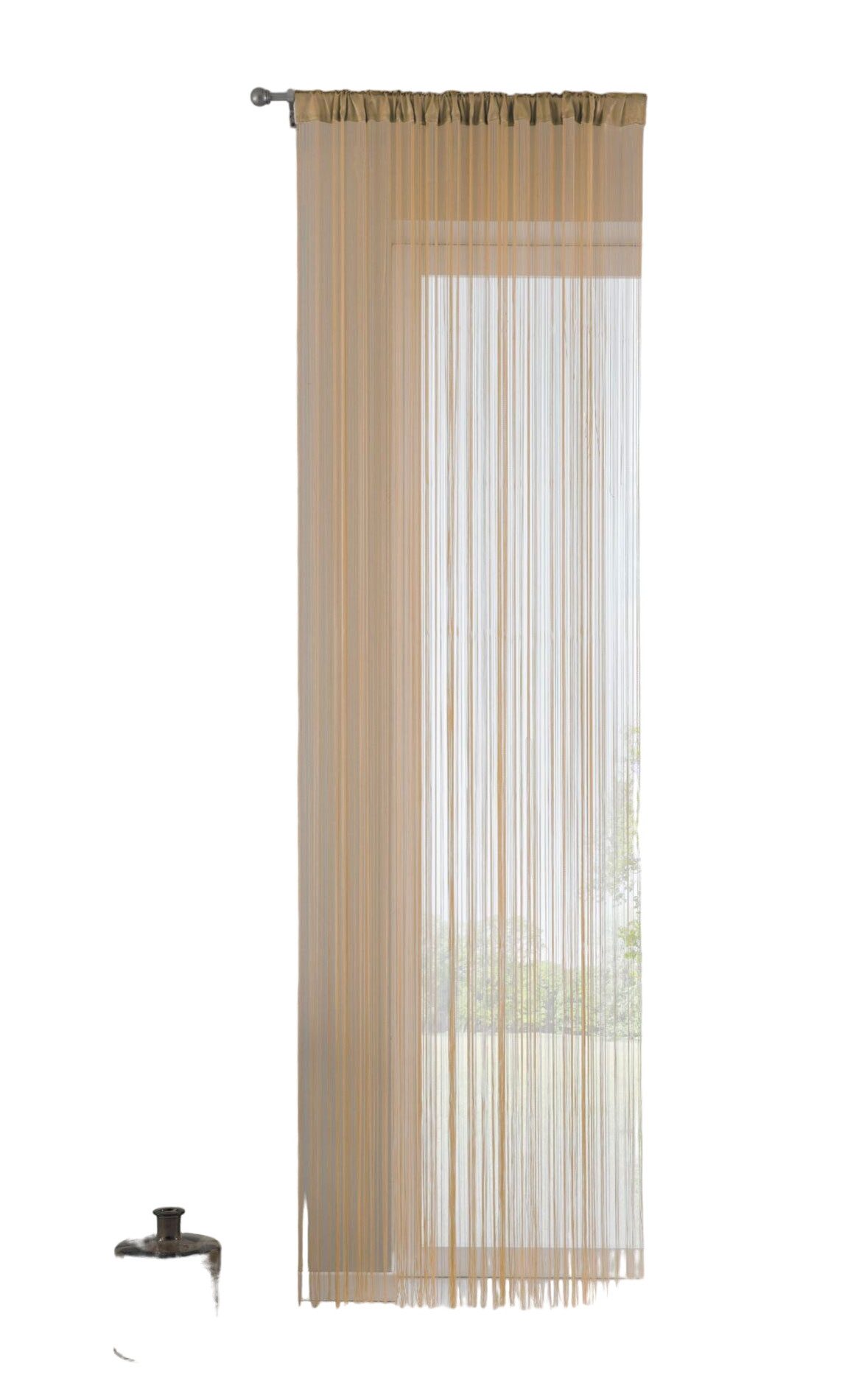 Gardinenbox Gardine, (1 St), Polyester, Fadengardine günstig online kaufen