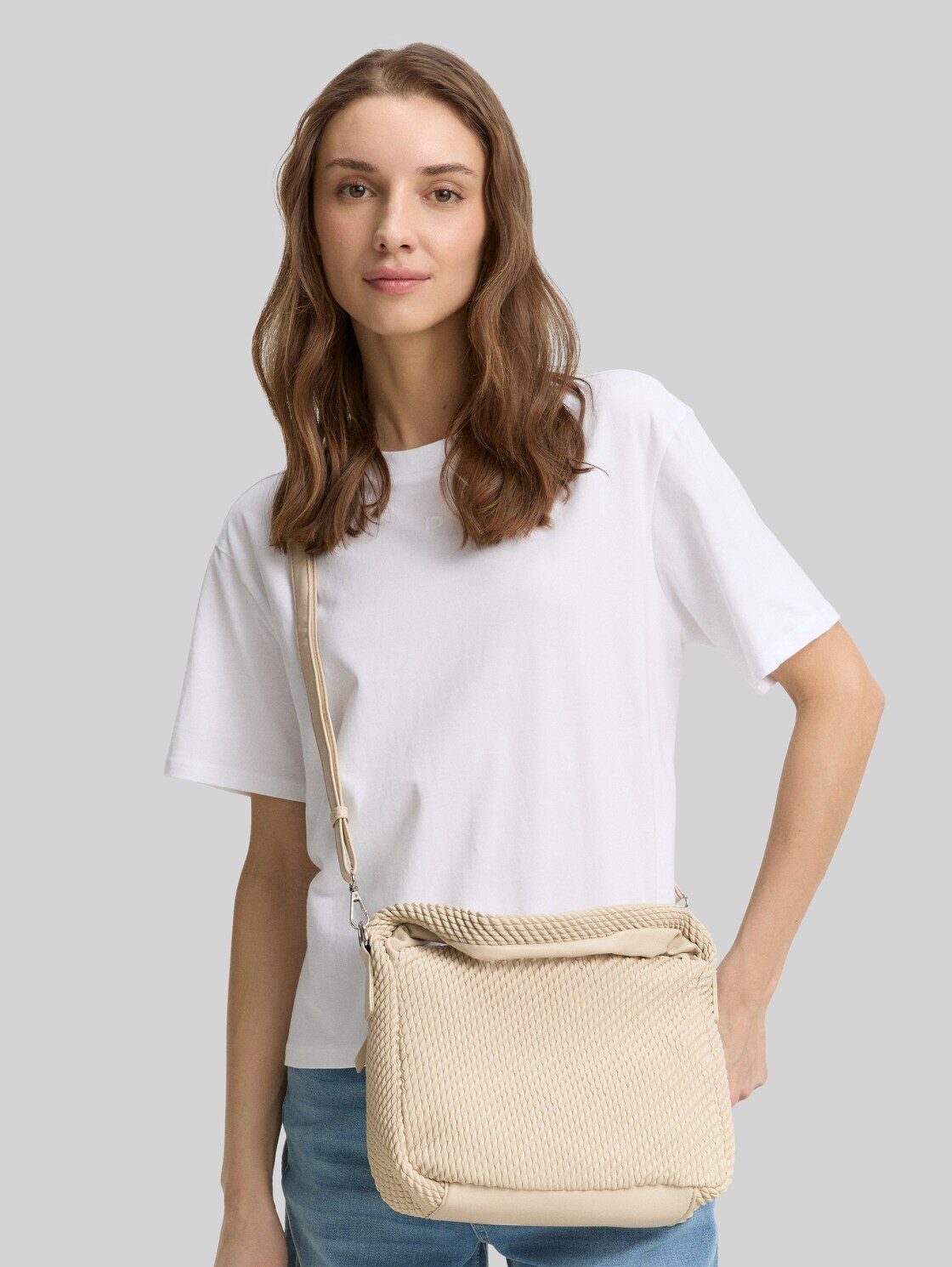 TOM TAILOR Denim Beuteltasche Bags, TTNOMI S Beuteltasche in Flecht-Optik