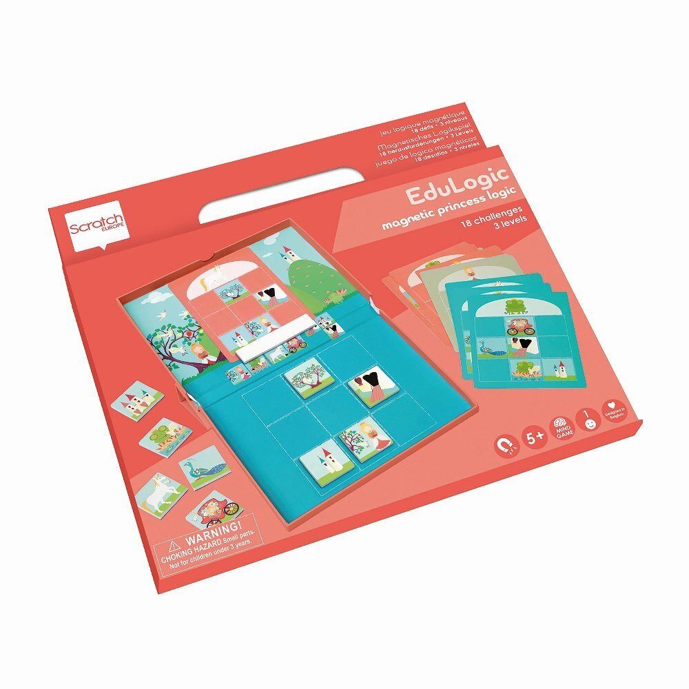 Carletto Spiel, SCRATCH - Magnetlernspiel Prinzessin und Einhorn