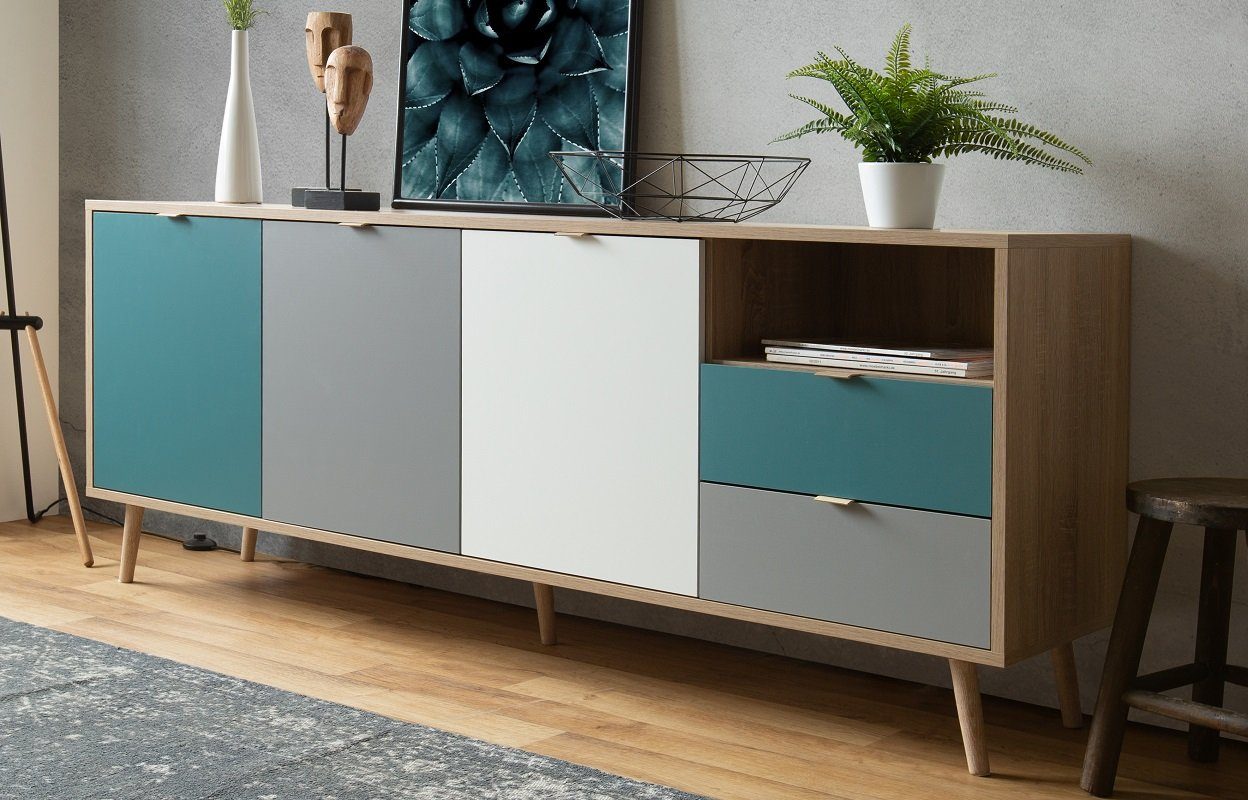 Finori Sideboard Kommode Sideboard Cuba, Skandinavisch