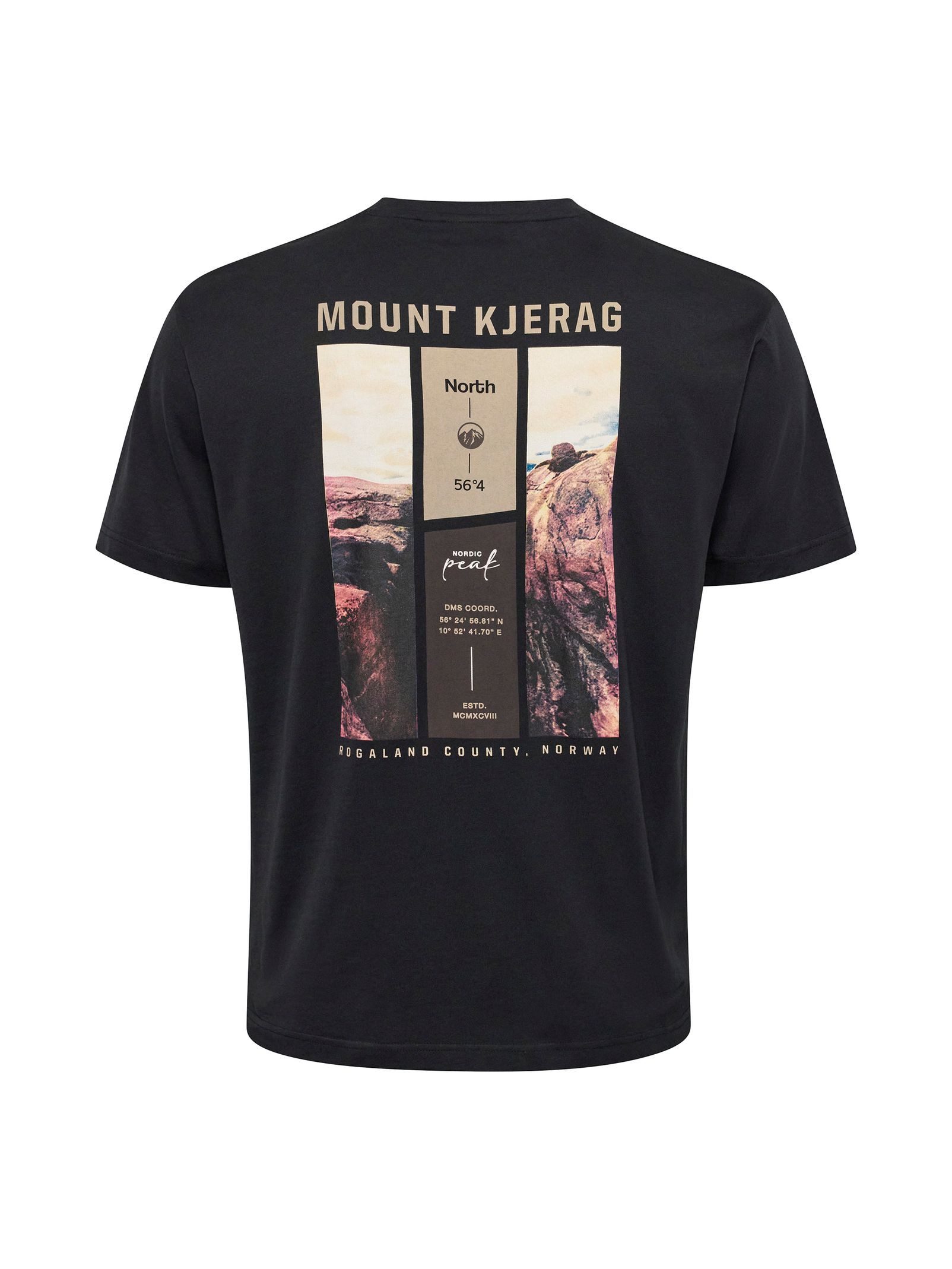 north 56 4 Print-Shirt Schwarzes T-Shirt günstig online kaufen