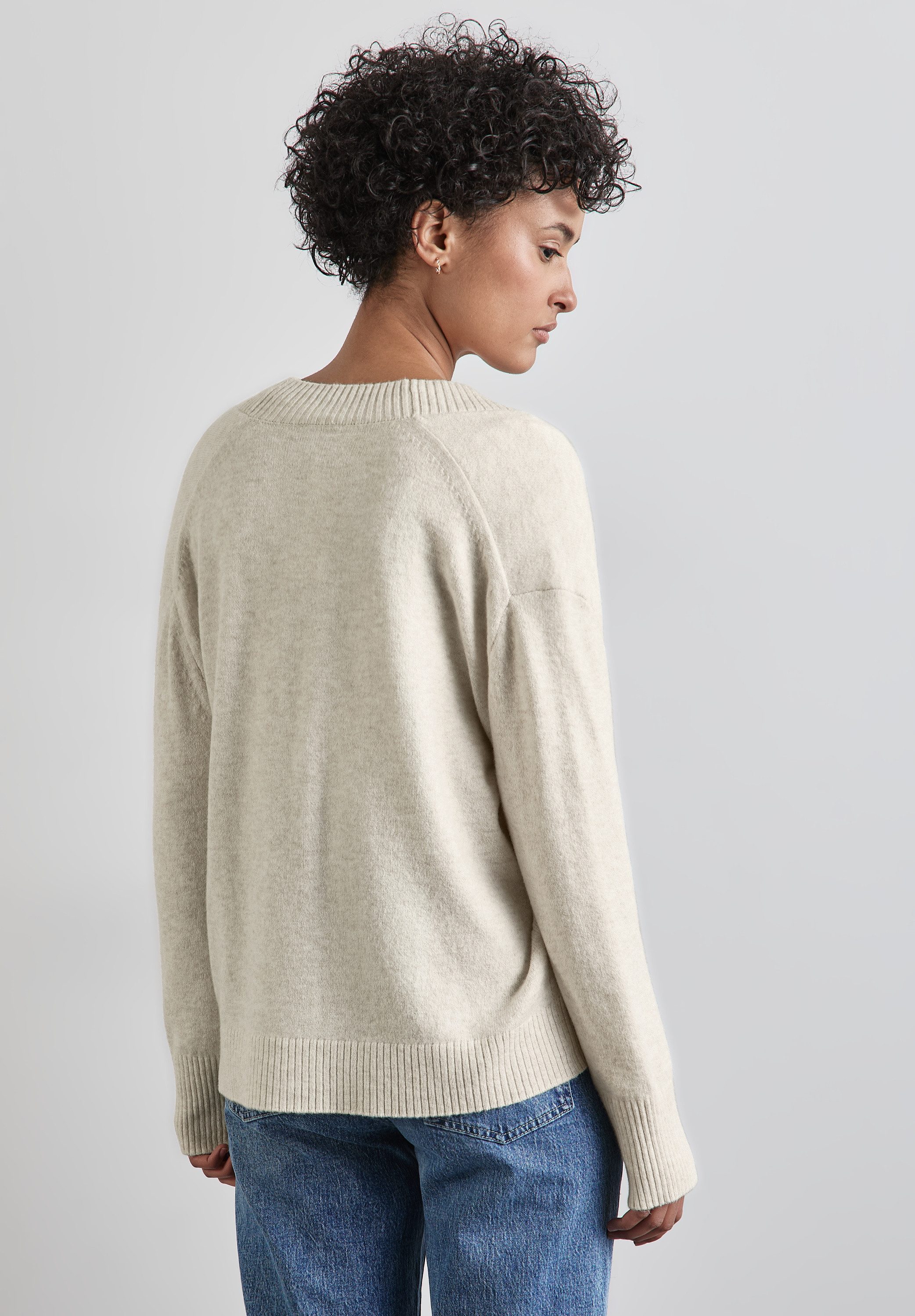 STREET ONE Strickjacke in melierter Optik günstig online kaufen