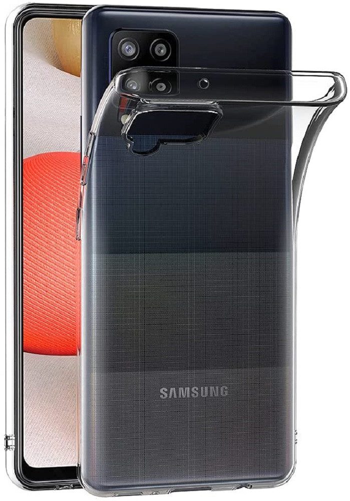 Wisam Smartphone-Hülle Wisam® Schutzhülle für Samsung Galaxy A42 5G 6,6" Silikon Clear Case 16,76 cm (6,6 Zoll)