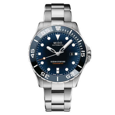 Mido Schweizer Uhr Herrenuhr Ocean Star Diver 600 m, Chronometer COSC