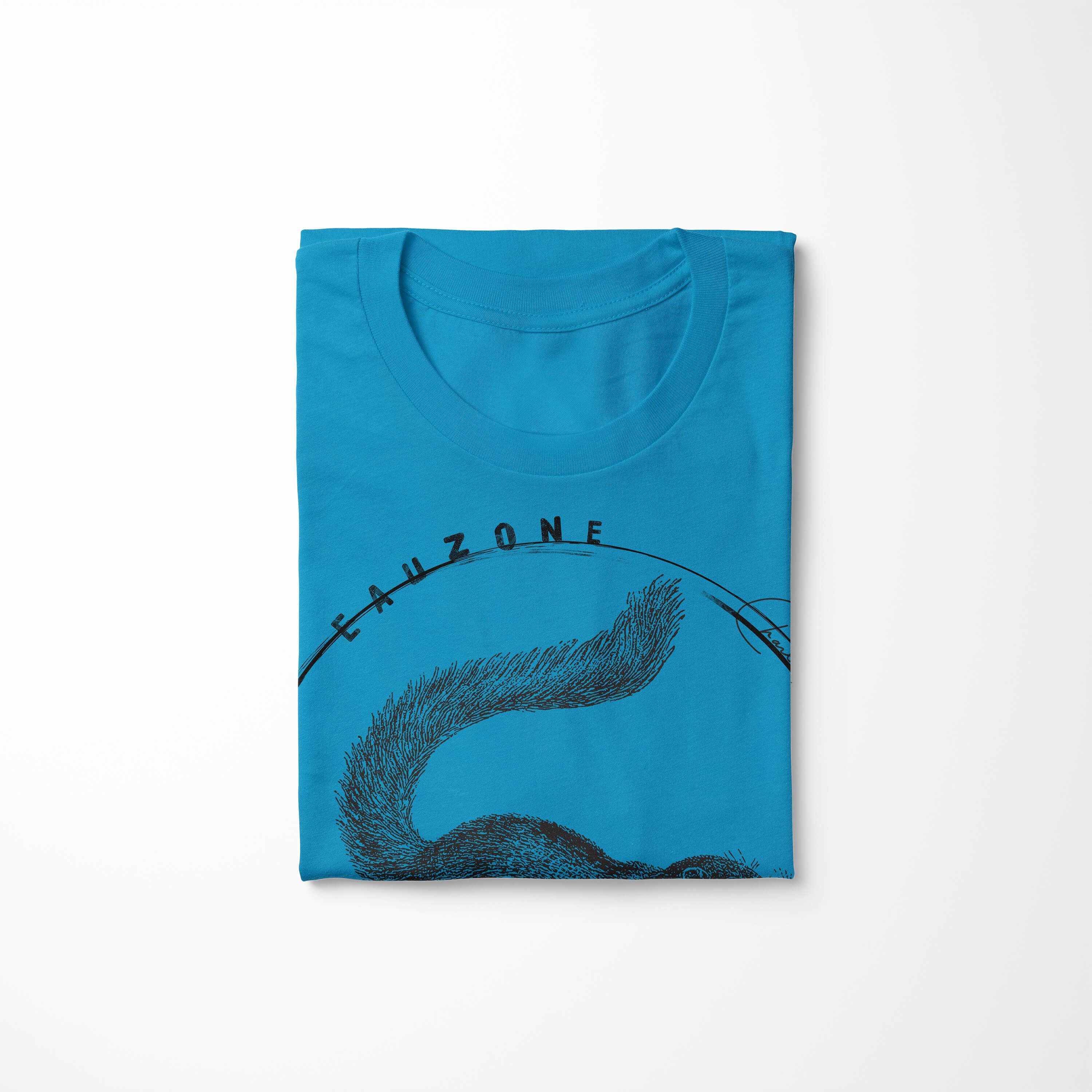 T-Shirt Atoll Art T-Shirt Herren Evolution Sinus Spitzhörnchen