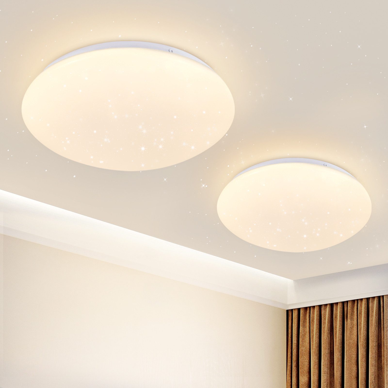 ZMH Deckenleuchte Wohnzimmer Ø16.5CM Rund 5W Küchenlampe 3000/4000/6500K Fl günstig online kaufen