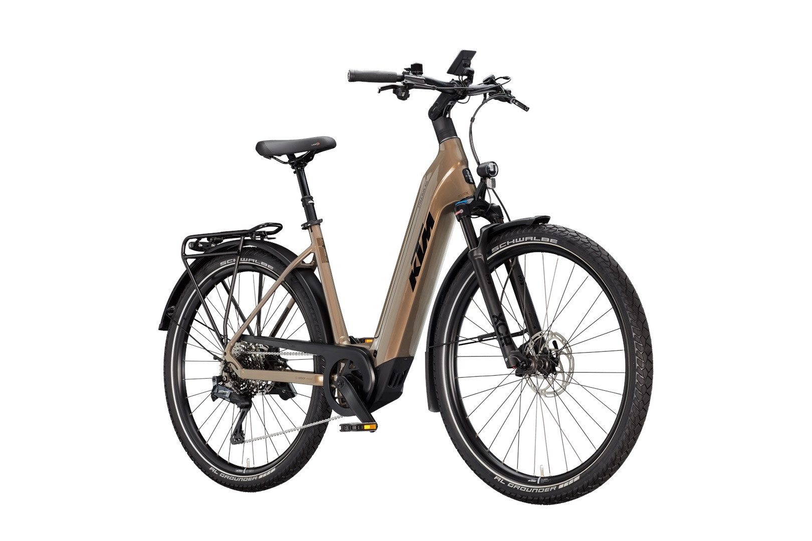 KTM E-Bike KTM Macina Gran 810 Di2 800 Wh Damen braun 2025, 11 Gang Shimano CUES Di2 U8050-11 SGS shadow, Kettenschaltung, Bosch Performance Line CX GEN5 smart System, 800 Wh