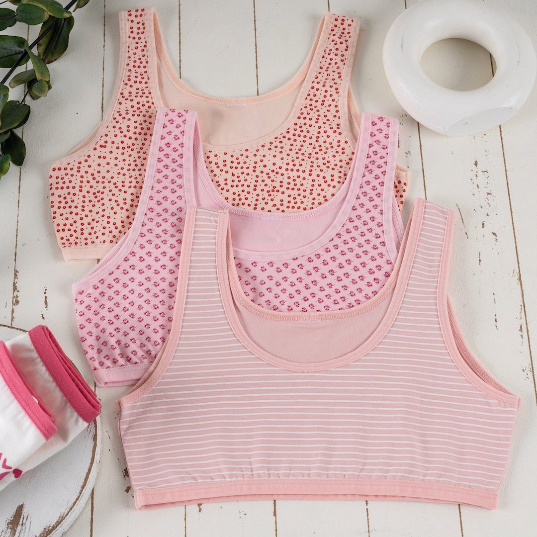 Bustier 5er Set MÃ¤dchen Bustier BH - Mix - Bunt