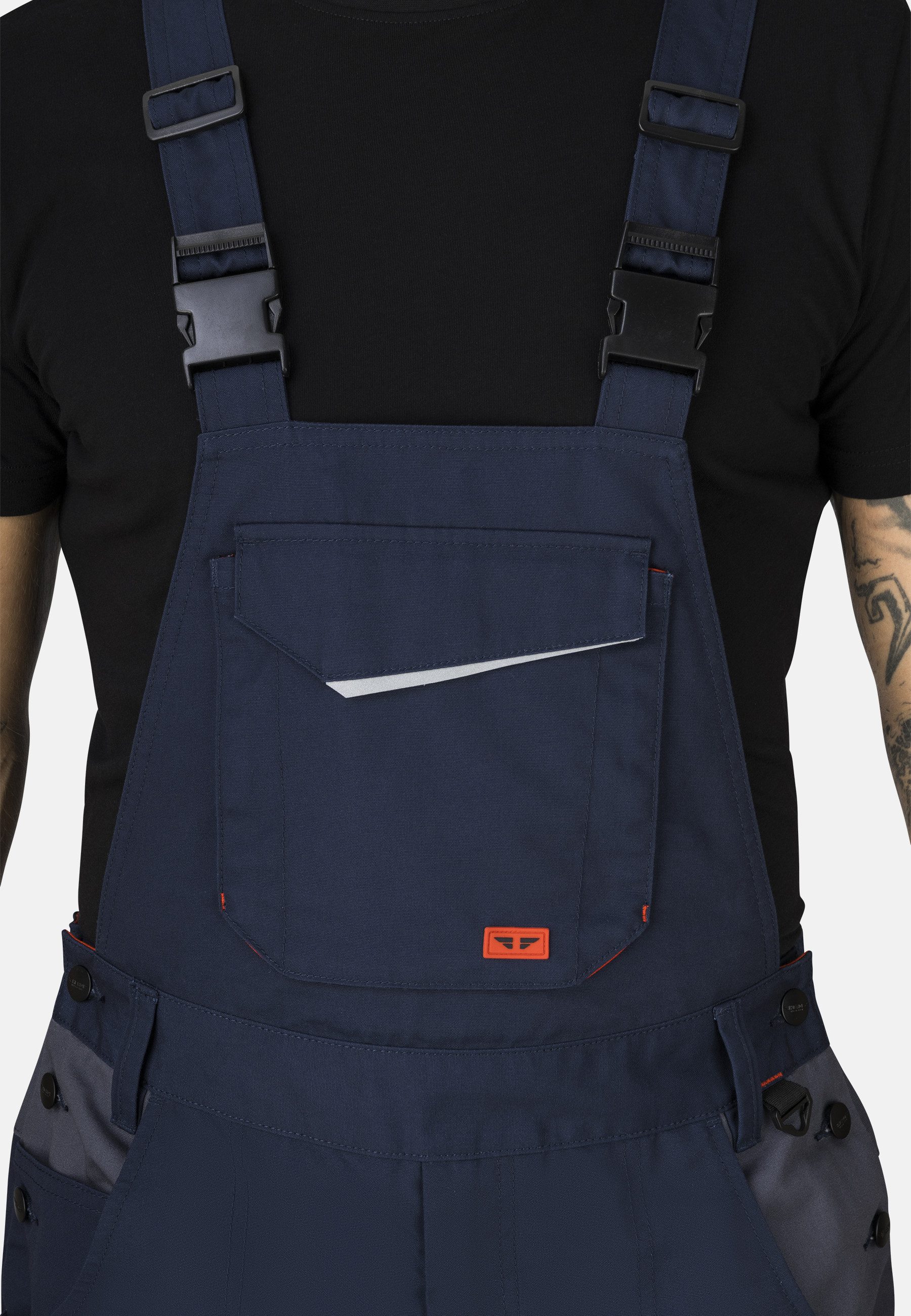 Arbeitslatzhose EDMONTON Pro Workwear Arbeits-Cargo-Latzhose