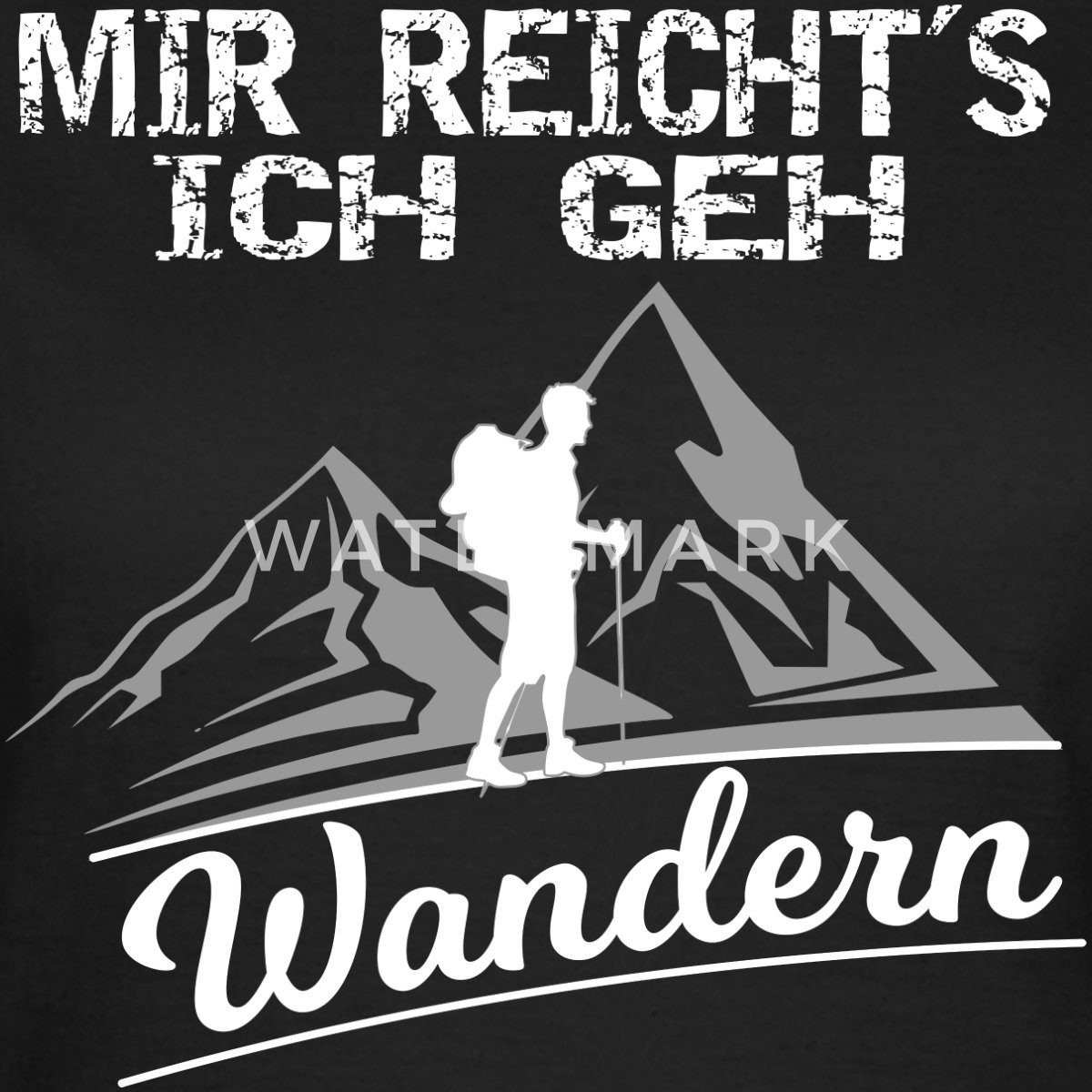 Spreadshirt T-Shirt Mir Reicht's Ich Geh Wandern Spruch Berg Gipfel Frauen günstig online kaufen
