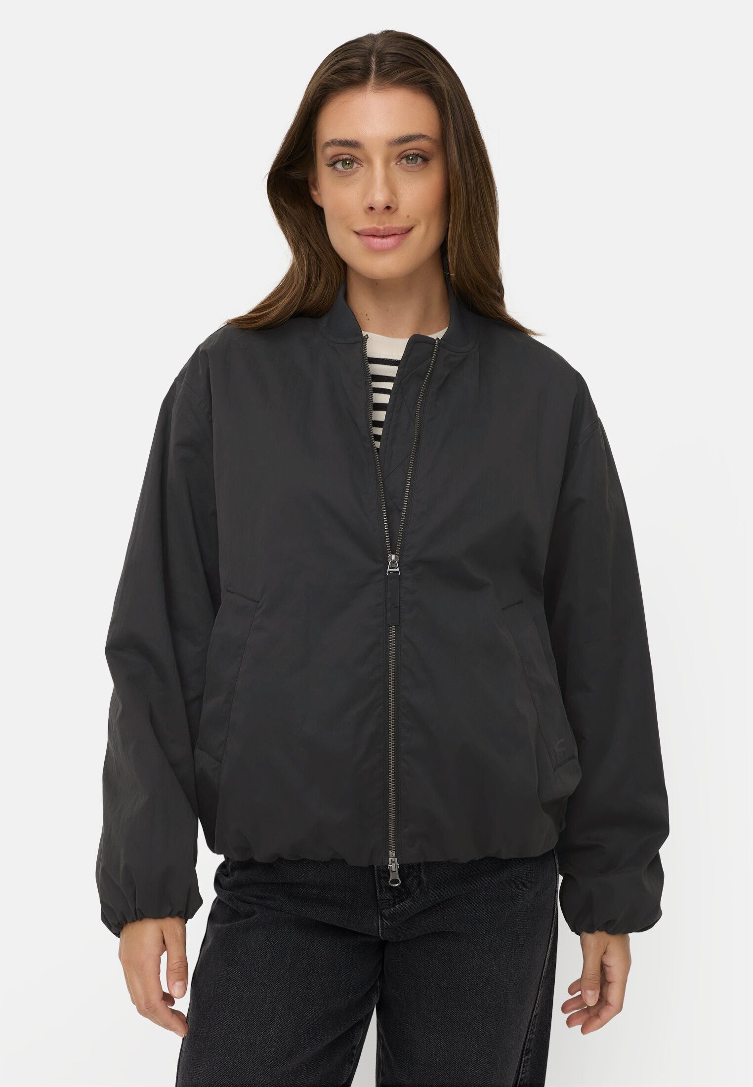 camel active Blouson in Oversize-Passform Langarm Markenlogo