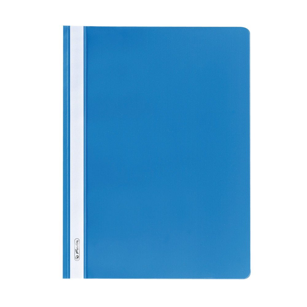 Hefter 10 Herlitz Schnellhefter / DIN A4 / PP / extra stabil / Farbe: hellbla