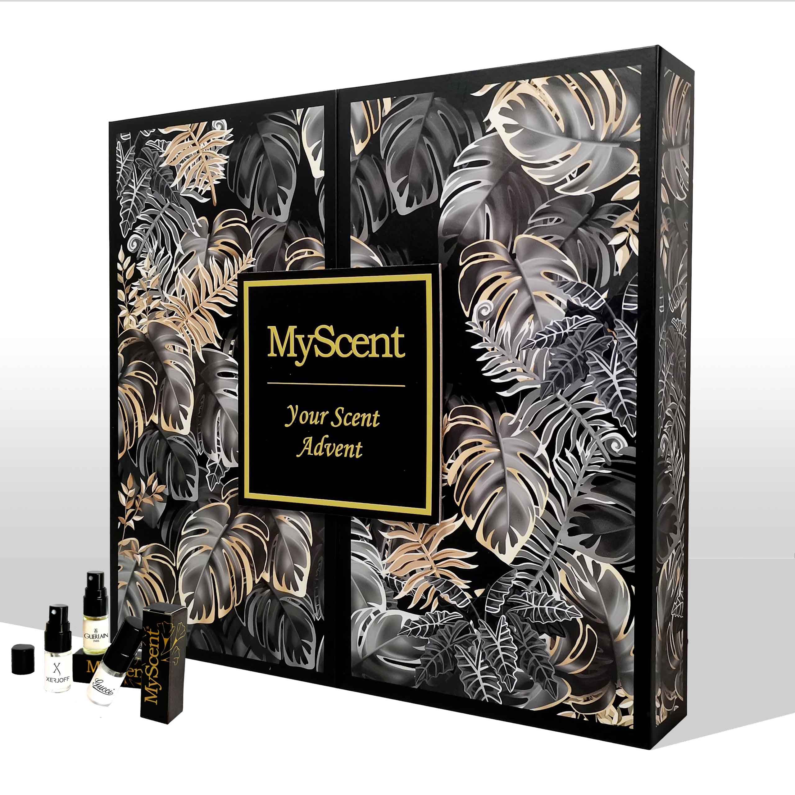 MyScent® Adventskalender Parfüm Adventskalender 2025 Damen Herren, 24 Hochwertige Duftproben aus Nischen- und Designerparfüms