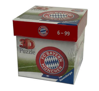 Ravensburger 3D-Puzzle Puzzleball Bayern München Fußball Puzzle-Ball, 54 Puzzleteile, inklusive Ballhalter