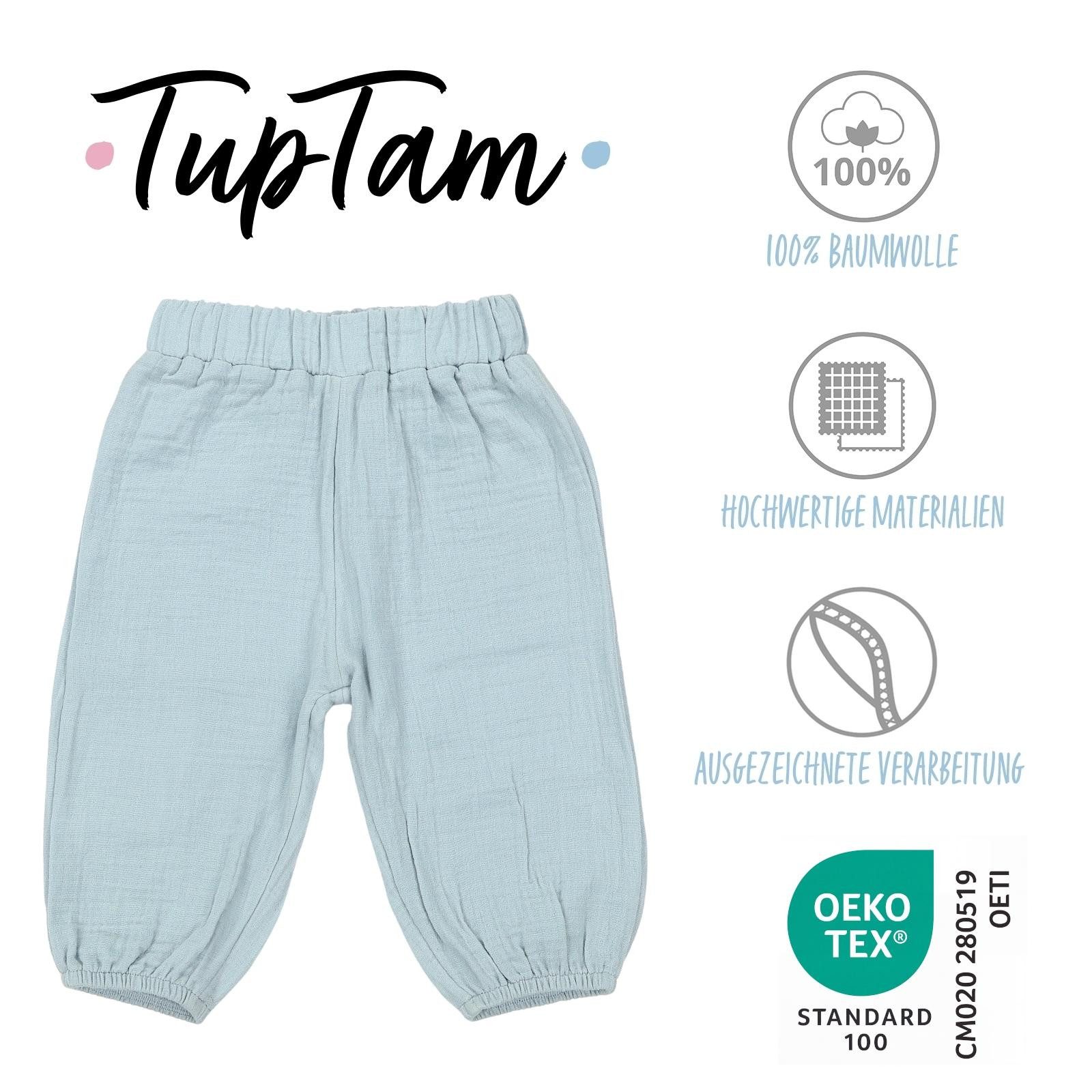 TupTam Sweathose TupTam Baby Unisex Musselin- Pumphose 3er Pack