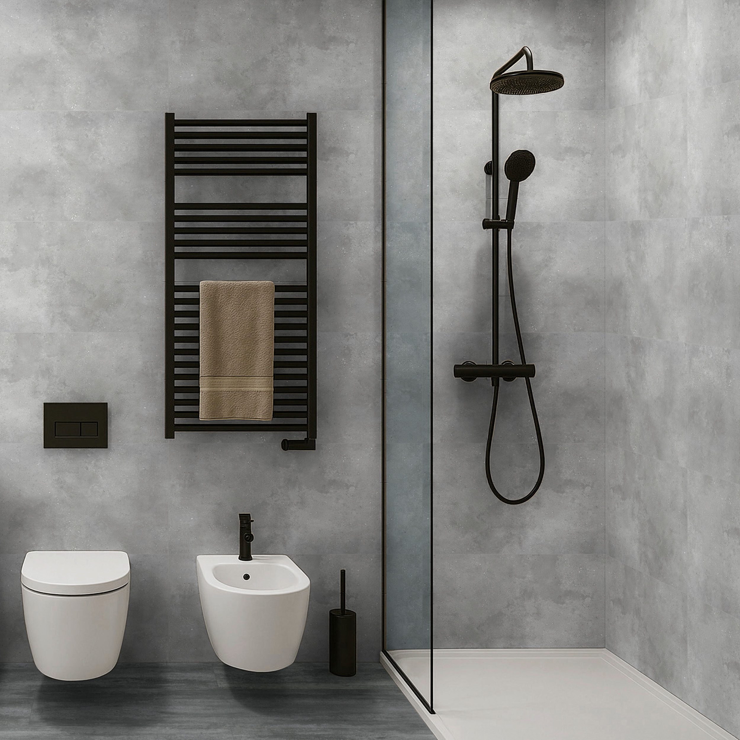 Revet Wandpaneel Wandfliese Kunststoff - wasserfest, kratzfest, alte Fliesen überkleben, BxL: 30x60 cm, 0,18 qm, (Packung mit 2,16 m², 12-tlg., Versandkostenfreie Lieferung) Wandverkleidung im Fliesendesign, wasserfest, pflegeleicht