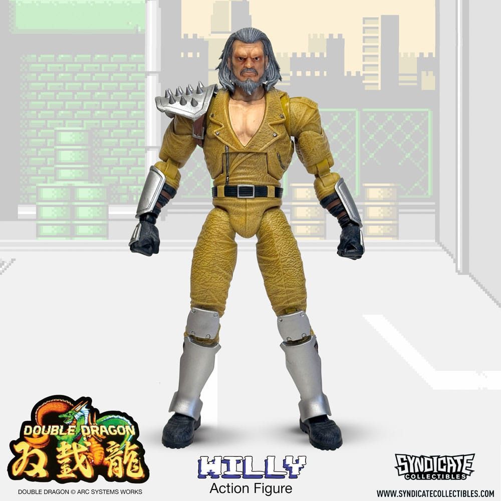 Syndicate Collectibles Actionfigur Double Dragon Deluxe 1/12 Willy 18 cm