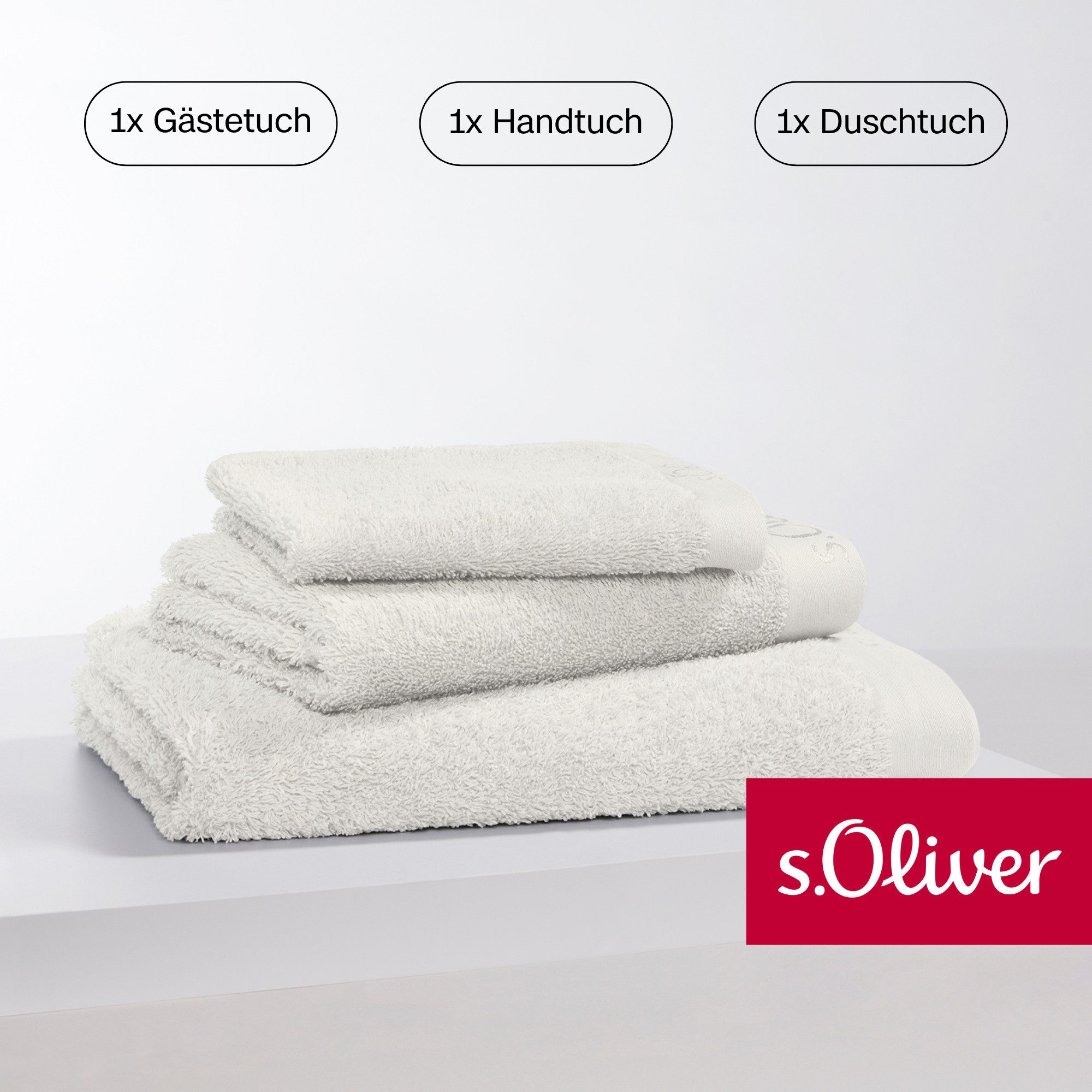 s.Oliver Handtuch Set »s.Oliver, Premium Qualität, 600 gr/m²«, Set, 8 tlg., günstig online kaufen