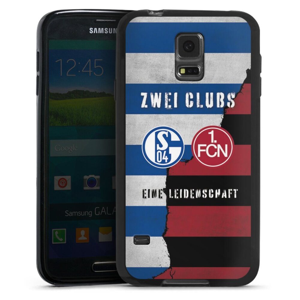 DeinDesign Handyhülle FC Schalke 04 1. FC Nürnberg Freundschaft, Samsung Galaxy S5 Neo Silikon Hülle Bumper Case Handy Schutzhülle