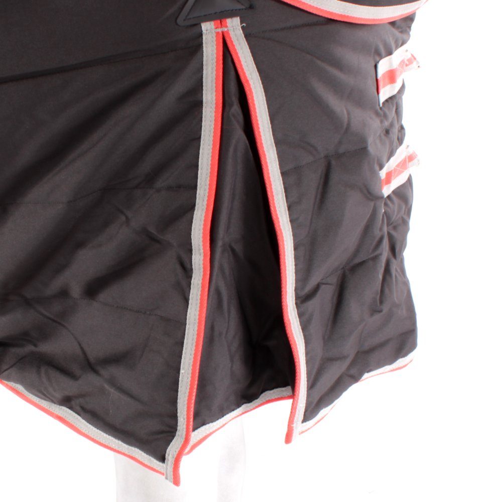 WeatherBeeta Pferde-Stalldecke Weatherbeeta Comfitec with Therapy-Tec Kanal-Stepp Detach-A-Neck Medium 220g - black/silver/red