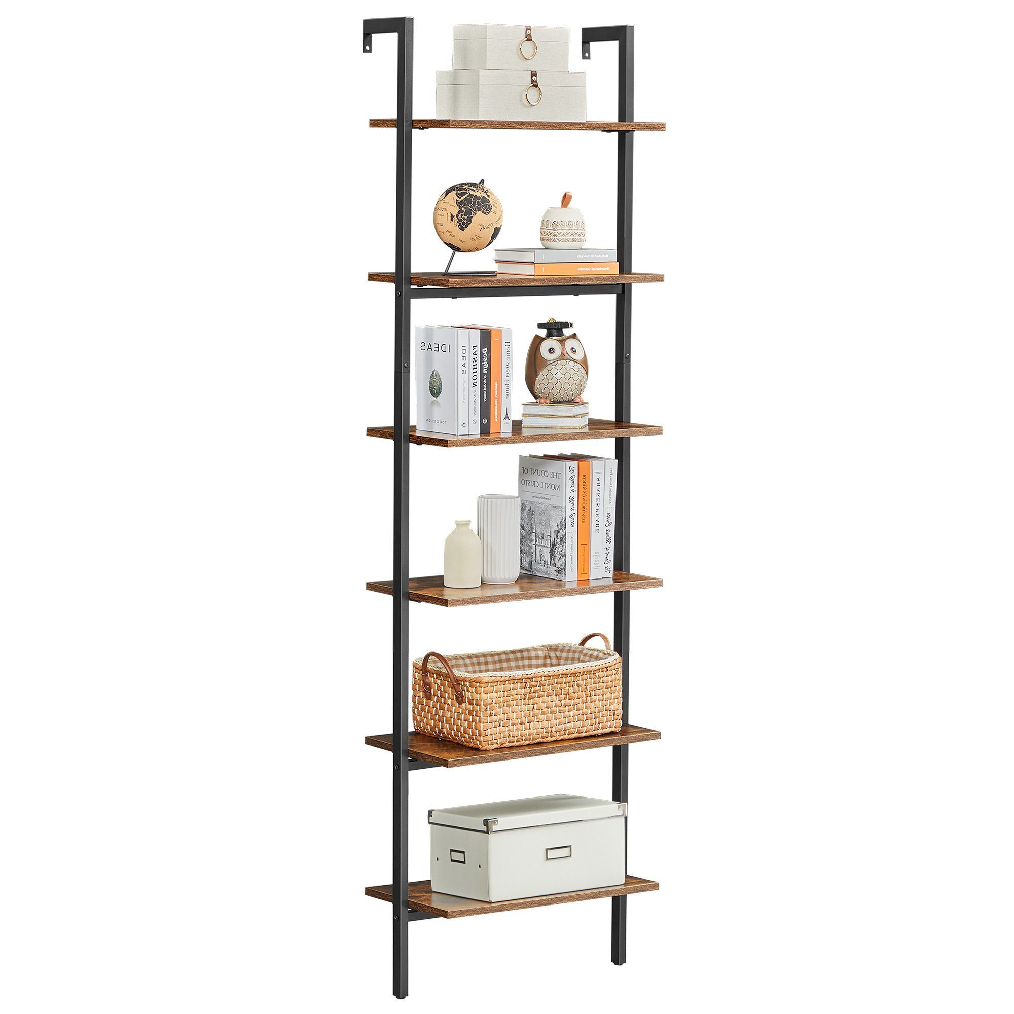 VASAGLE Bücherregal Standregal, 6 Ablagen, 204,8 günstig online kaufen
