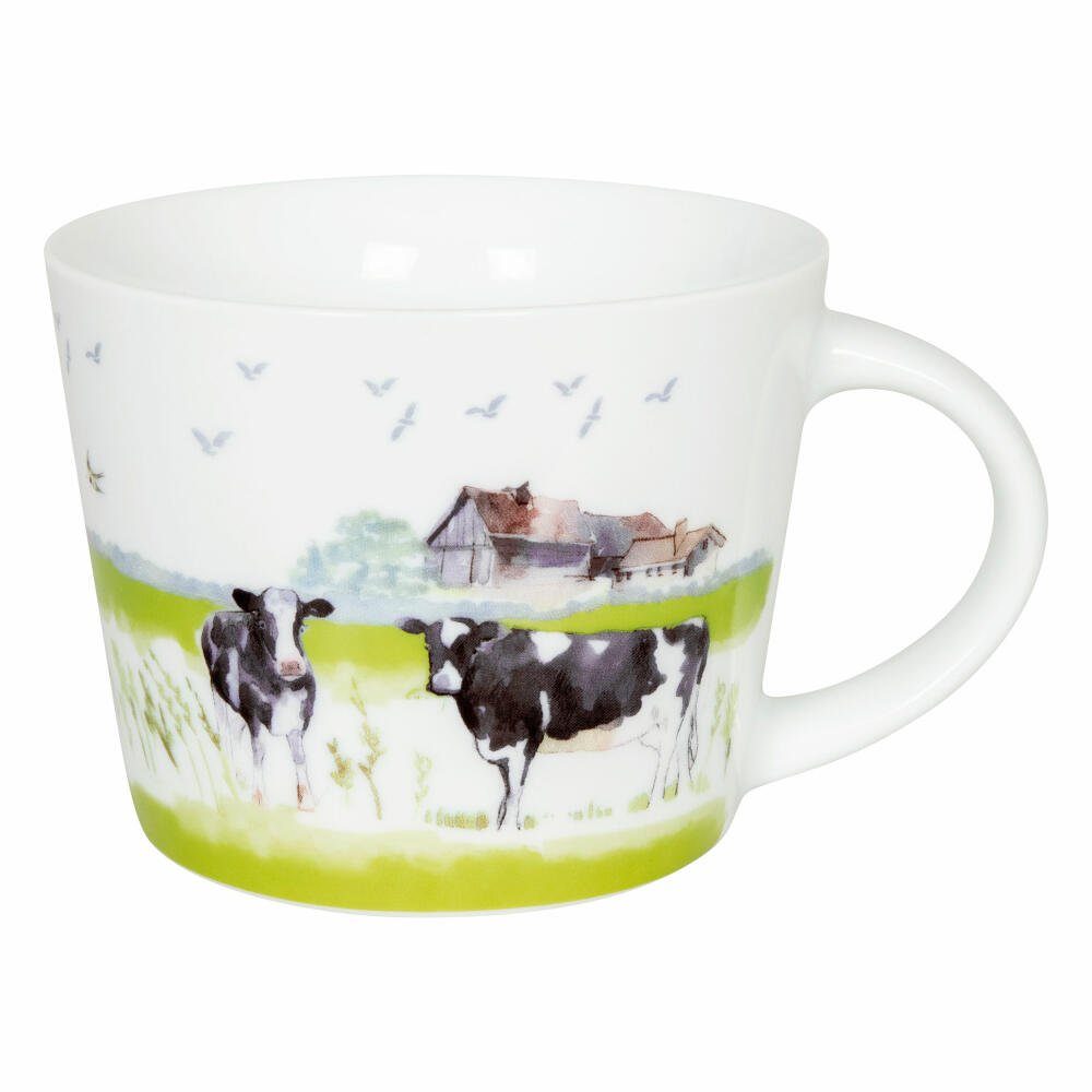 Könitz Becher Farm Animals - Cow, 420 ml, Porzellan