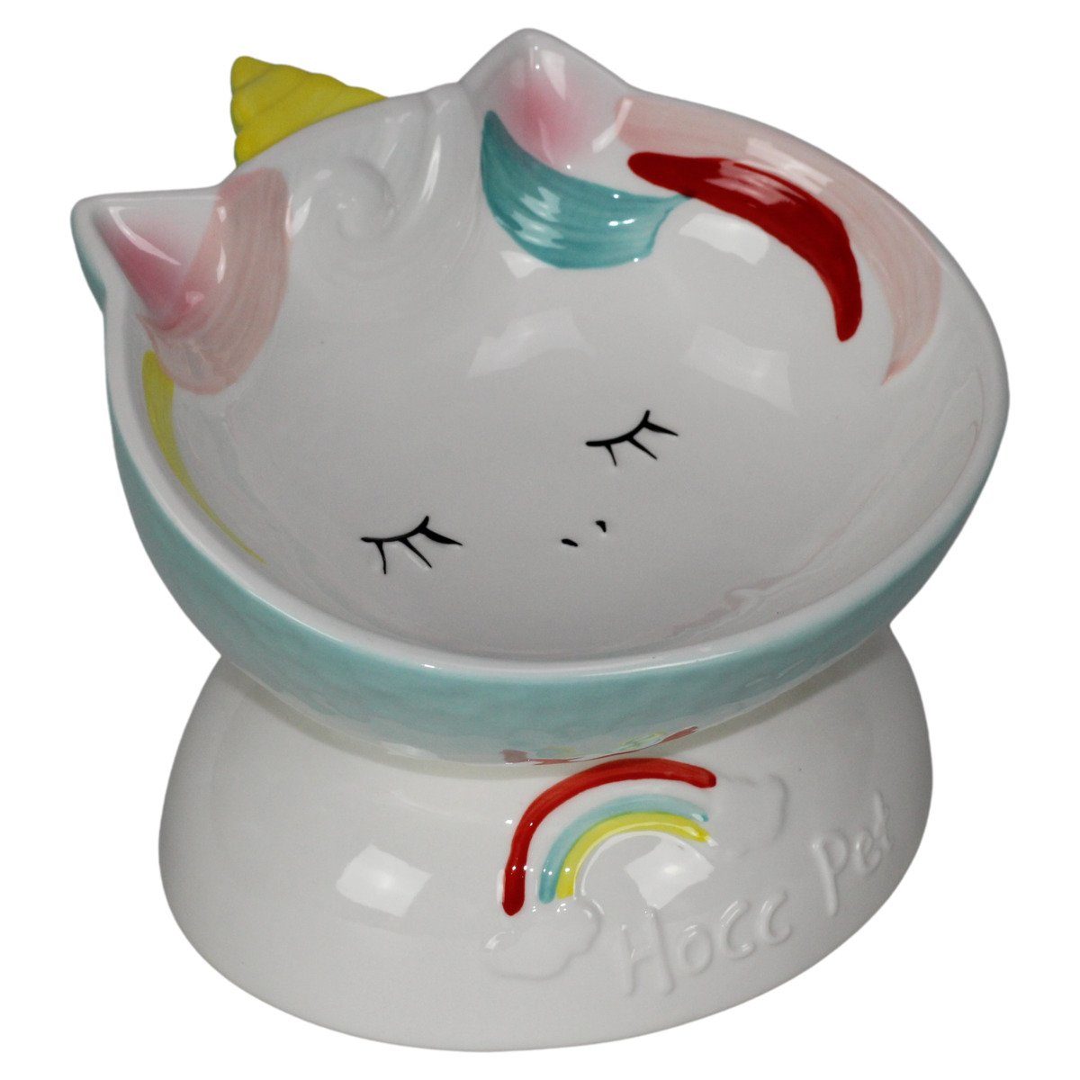 Pettimania Futternapf Katzennapf mit Einhorn-Motiv