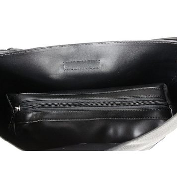 Tom & Eva Handtasche Shopper Tasche - Beuteltasche mit Herausnehmbarer Innentasche, Kunstleder Handtasche, Schwarz