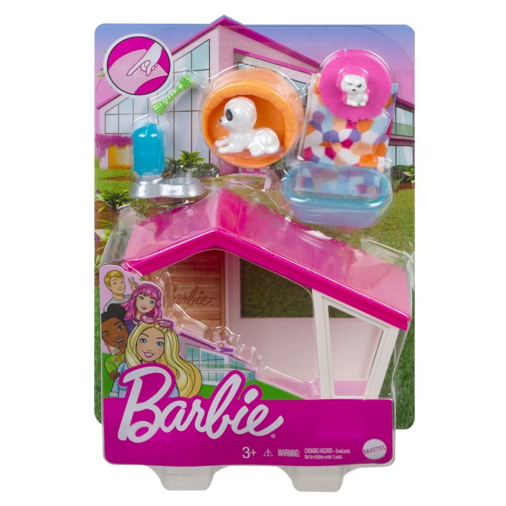 Barbie Puppenhausmöbel Barbie Hunde-Spiel-Set Mattel Möbel Spiel-Set Einrichtung Haus