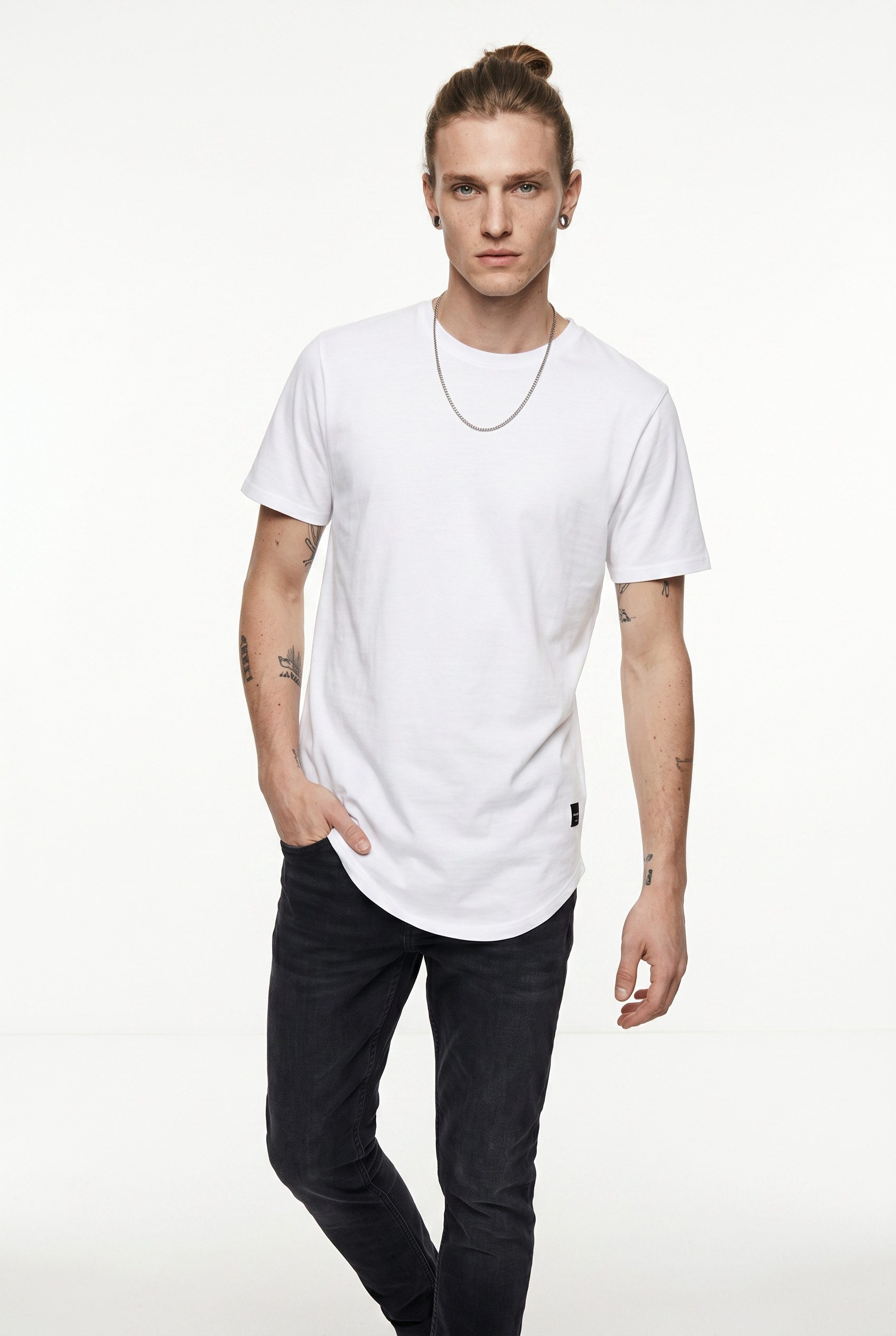 ONLY & SONS T-Shirt ONSMATT LONGY SS TEE 3-PACK (Packung, 3-tlg) Baumwolle, relaxed fit