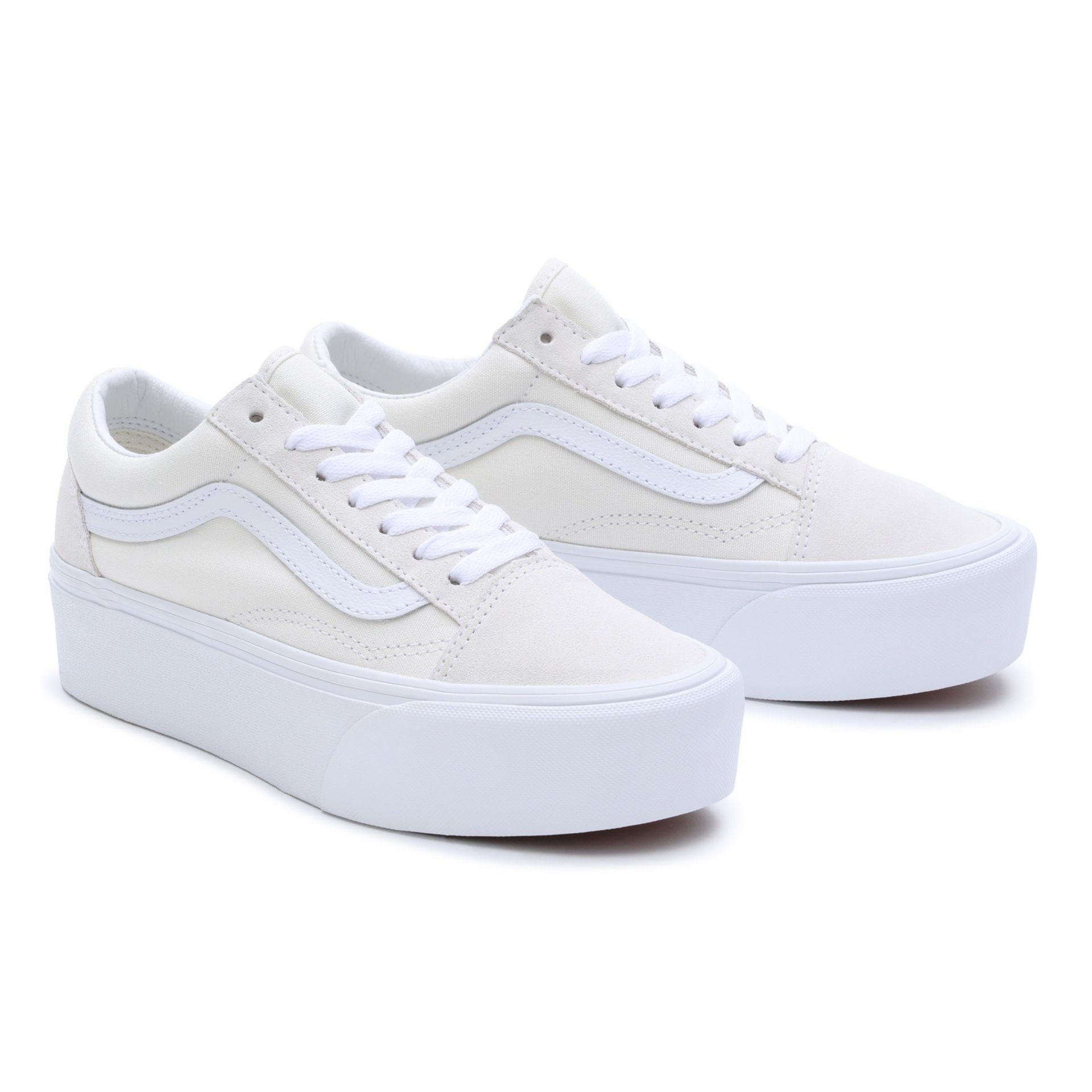 Logo Stackform der dezentem Vans Sneaker Old Skool mit an Ferse