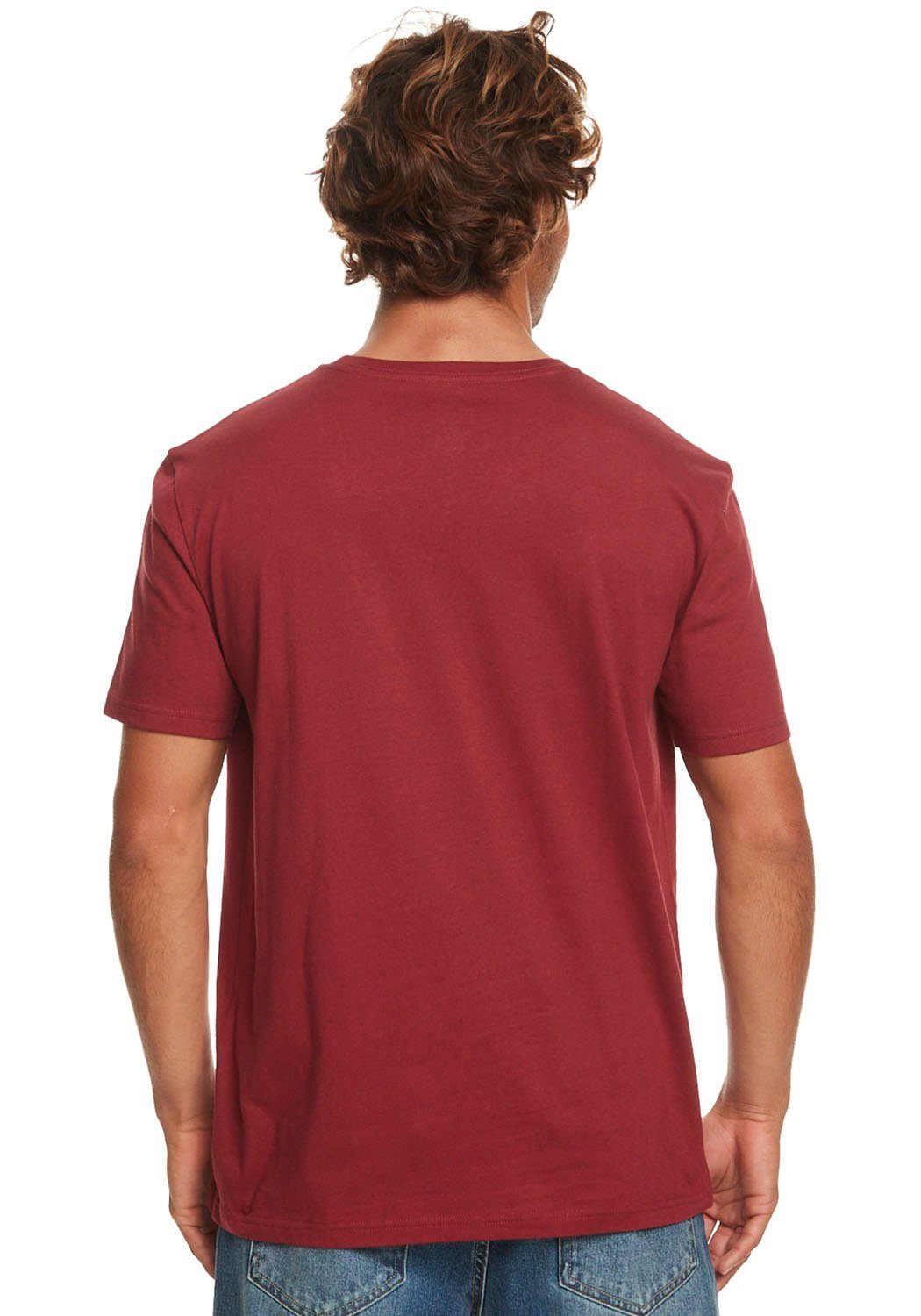 CIRCLETRIM TEES Quiksilver rot T-Shirt