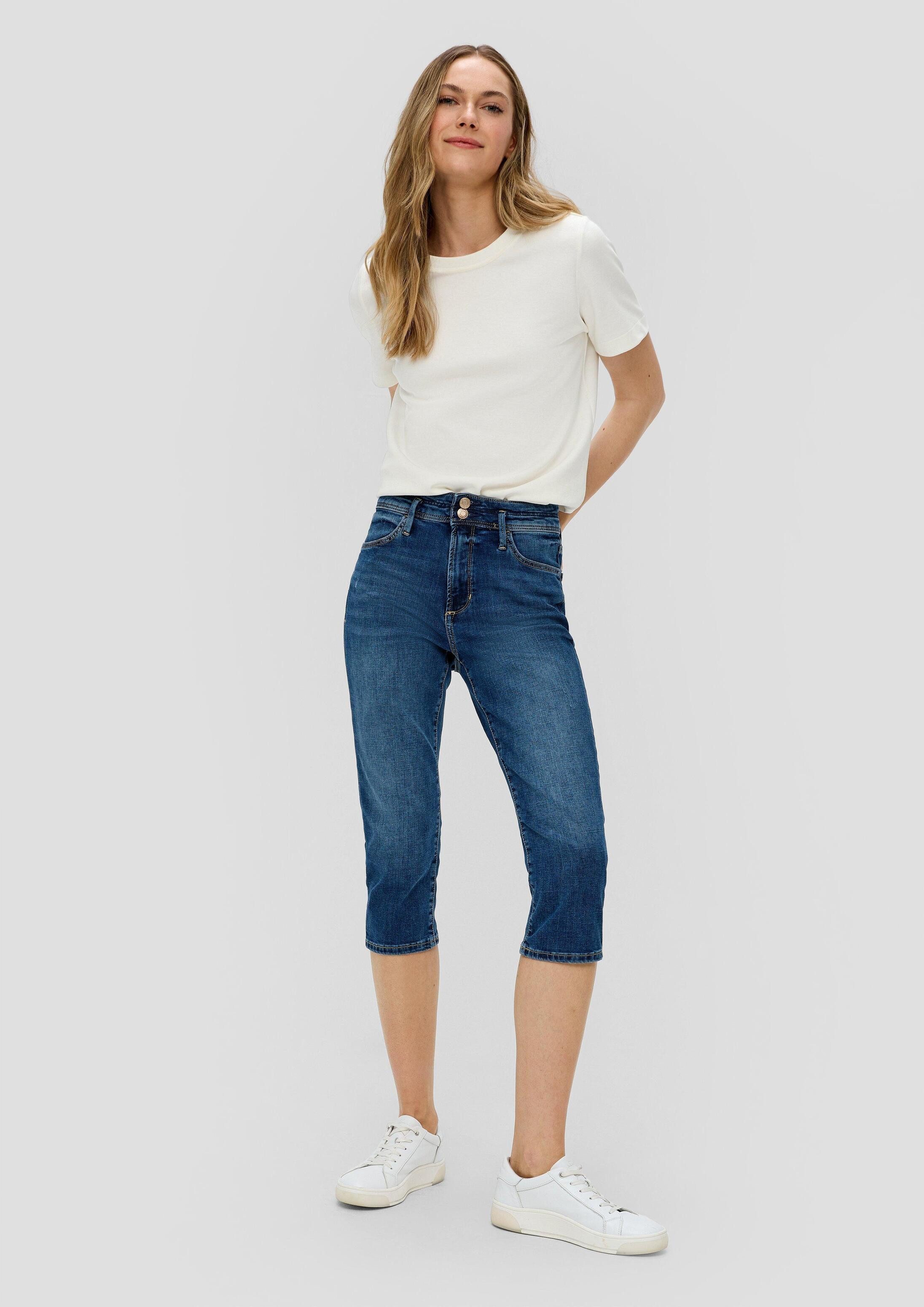s.Oliver Jeansshorts Jeans-Hose BETSY Capri-Jeans Betsy / Slim Fit / Mid Rise / Slim Leg