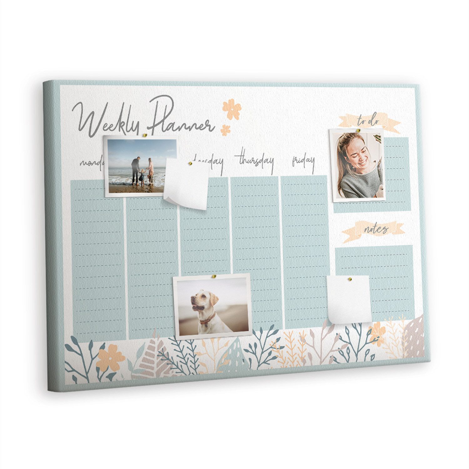 Tulup Pinnwand XXL Planer Memoboard Korktafel 100 cm x 70 cm 100 Stk. Pinnadeln, Pinboard, Pinnwand, Kork