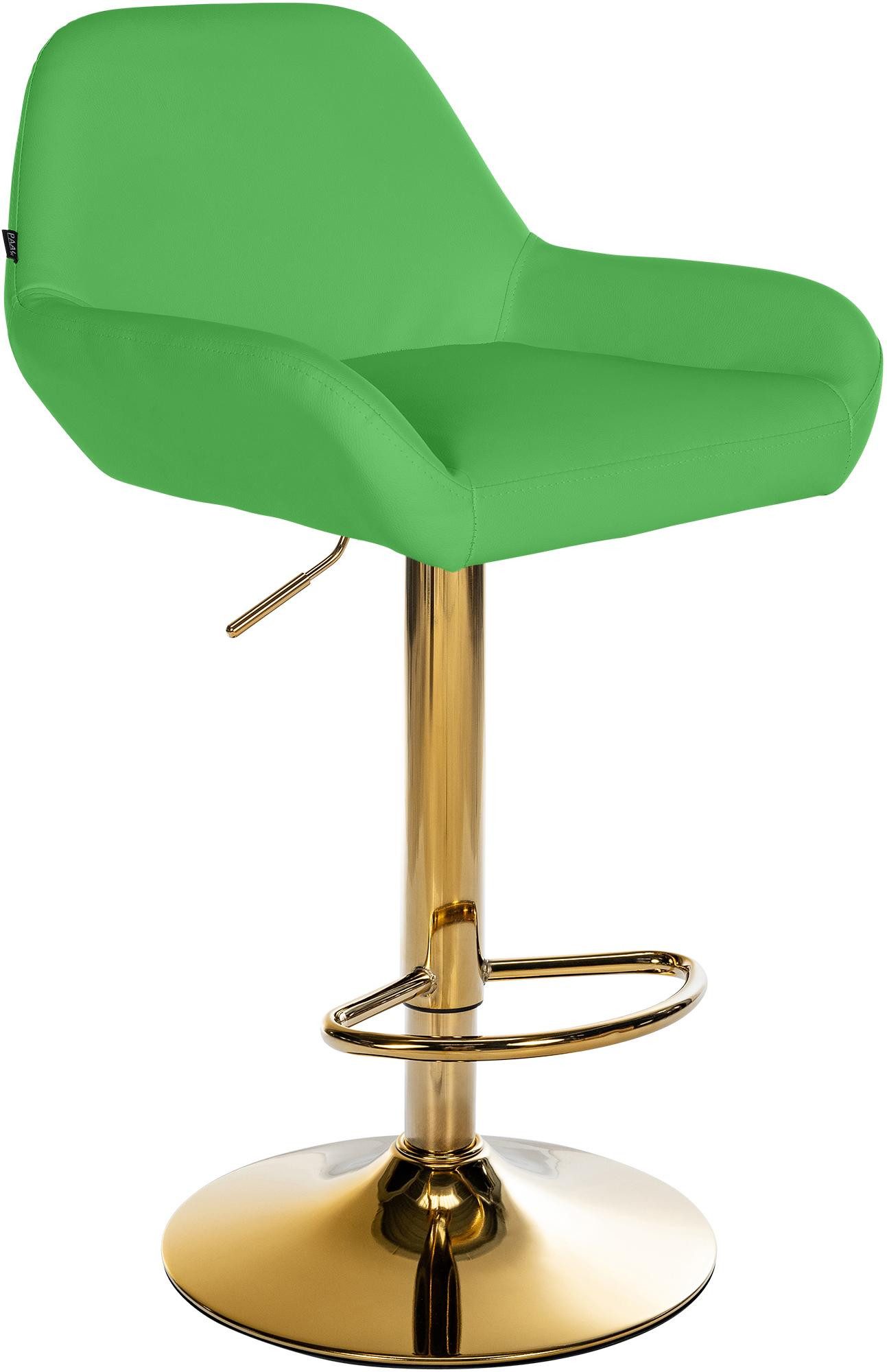 CLP Barhocker Braga, Kunstleder-Bezug, Gold-Optik, höhenverstellbar günstig online kaufen