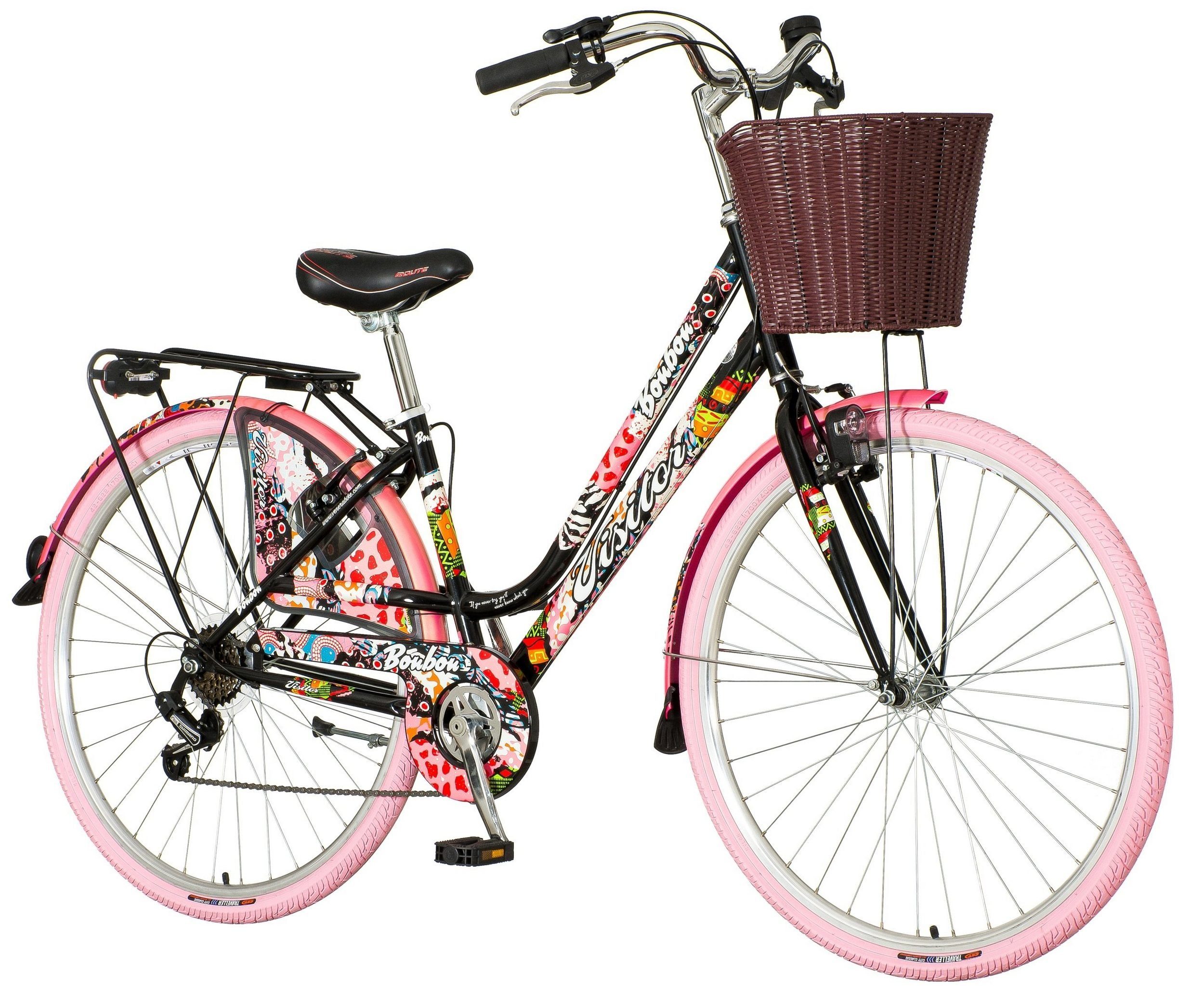 breluxx Cityrad »28 Zoll Damenfahrrad Venera Fashion Bonbon Citybike mit  Korb + Licht, Retro Bike«, 6 Gang Shimano Tourney Schaltwerk,  Kettenschaltung online kaufen | OTTO