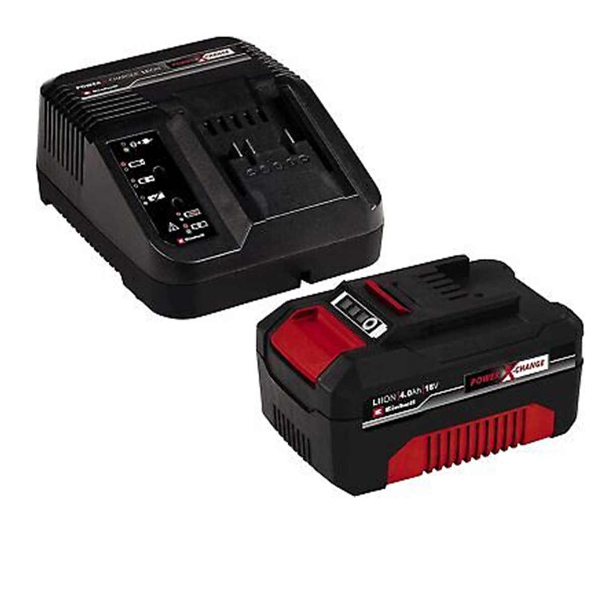 Einhell Starter Kit 4,0 Ah Akku und Ladegerät Power X-Change Li-Ion Akku Starter-Set
