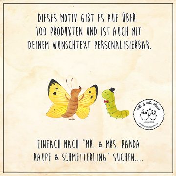 Mr. & Mrs. Panda Bierkrug Raupe Schmetterling - Weiß - Geschenk, Tiere, Schönheit, 5 l, Bierkru, Steinzeug, Kreative Sprüche
