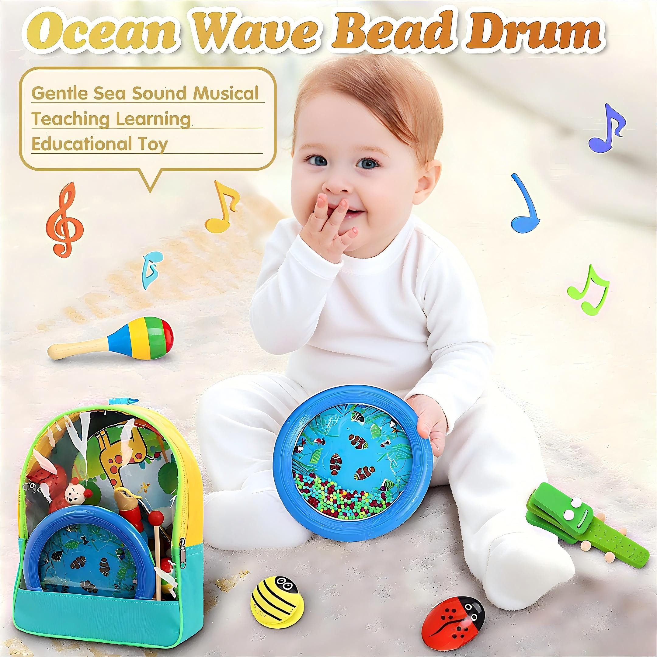 POPOLIC Spielzeug-Musikinstrument 24 Stück Instruments Percussion Holzspiel günstig online kaufen