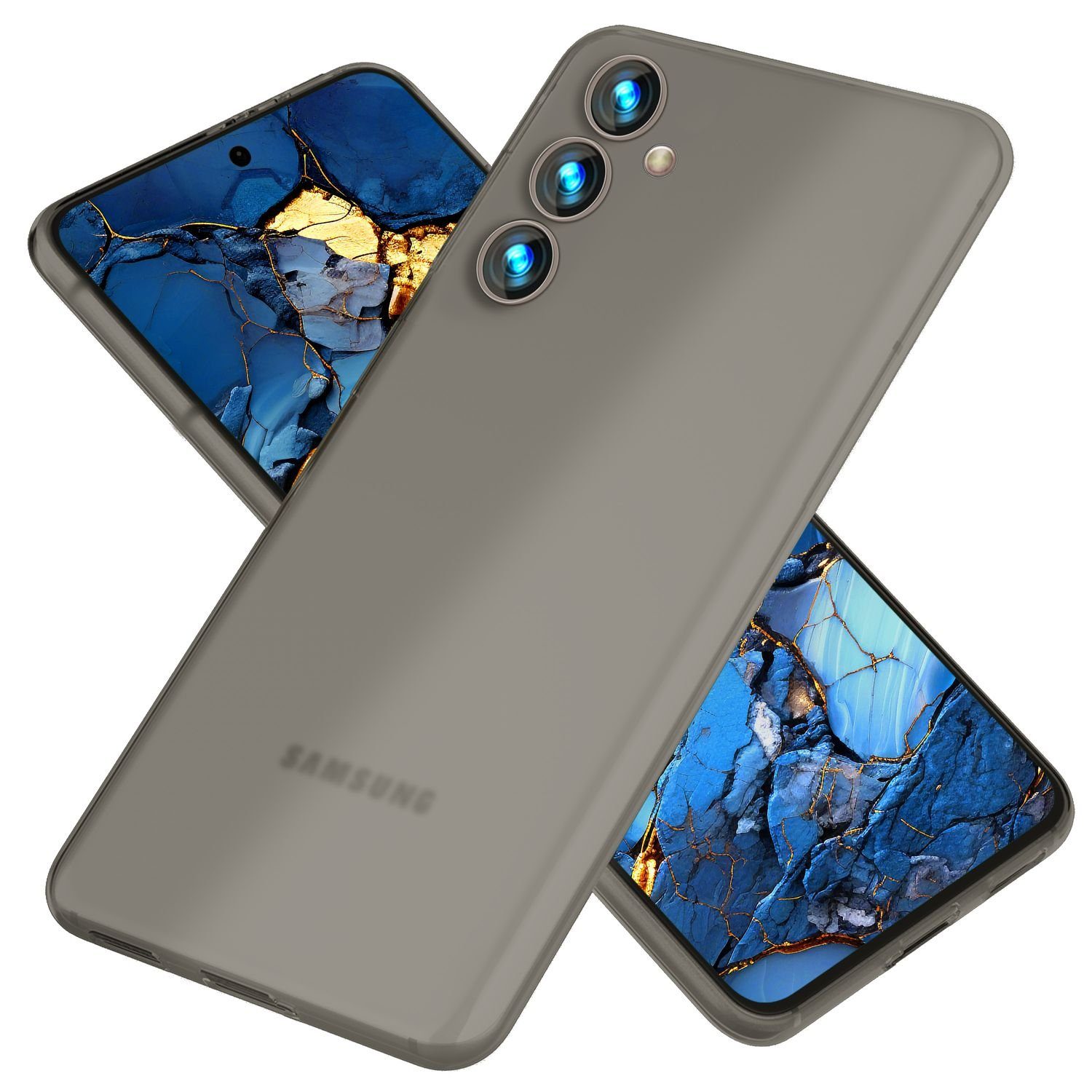 Nalia Smartphone-Hülle Samsung Galaxy S24 15,7 cm (6,2 Zoll), Extrem Dünne Matte Hülle / 0,3mm Schlankes Hardcase / Ultra Slim Cover