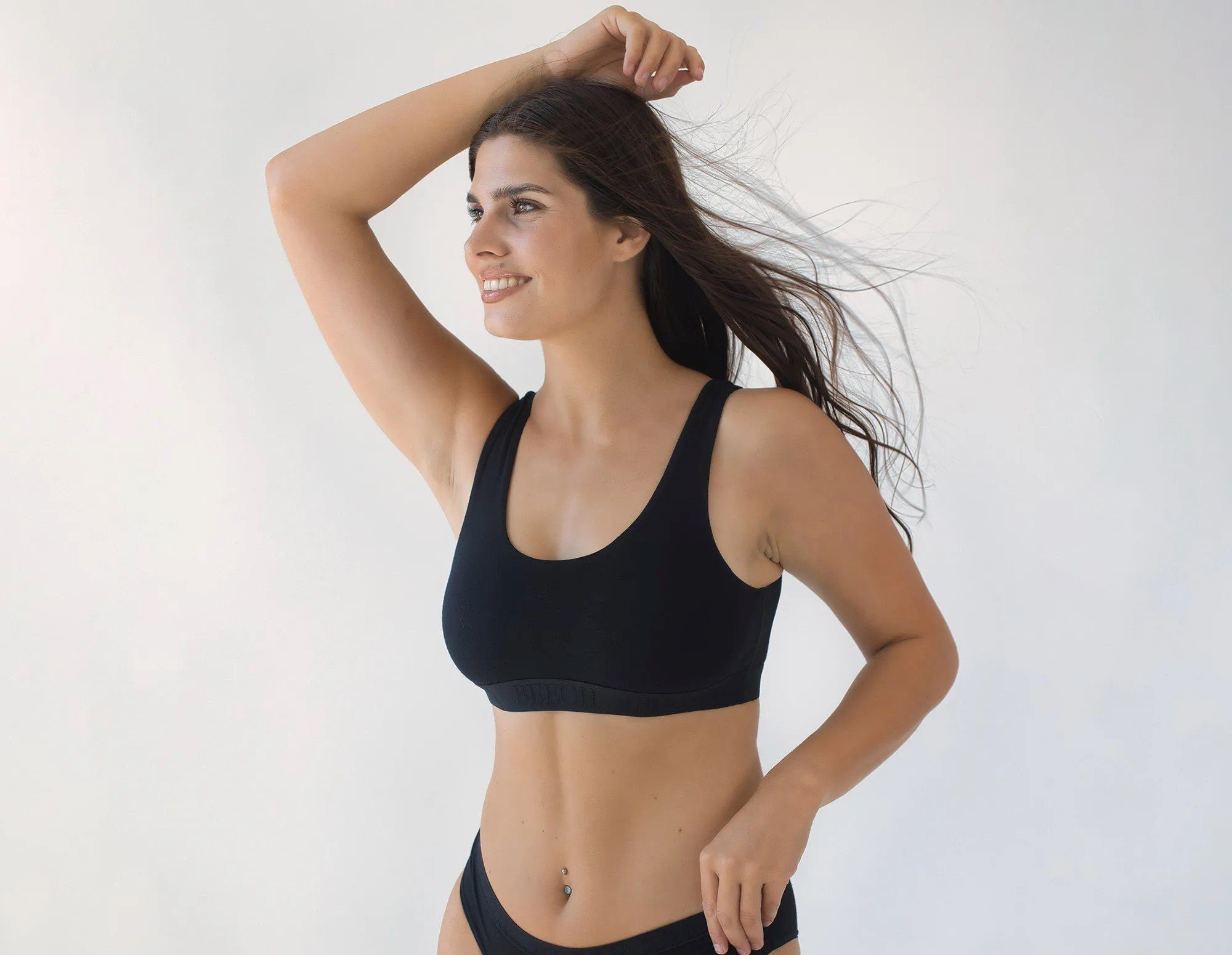 BEECH Loungewear Bralette U-Back Bralette Bustier Soft BH aus Modal Soft mit breiten Trägern