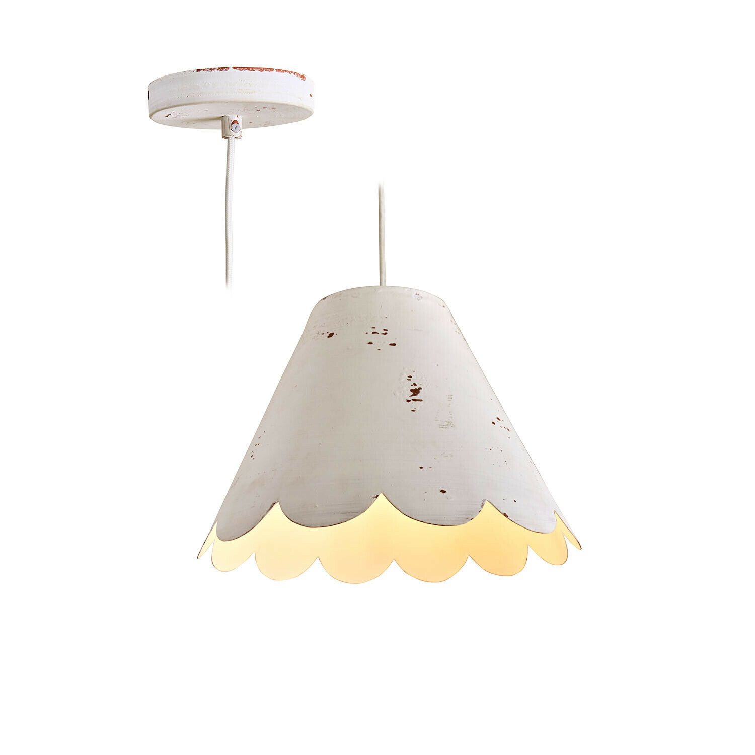 Mirabeau Hängeleuchten Hängelampe Hollivale antikweiß