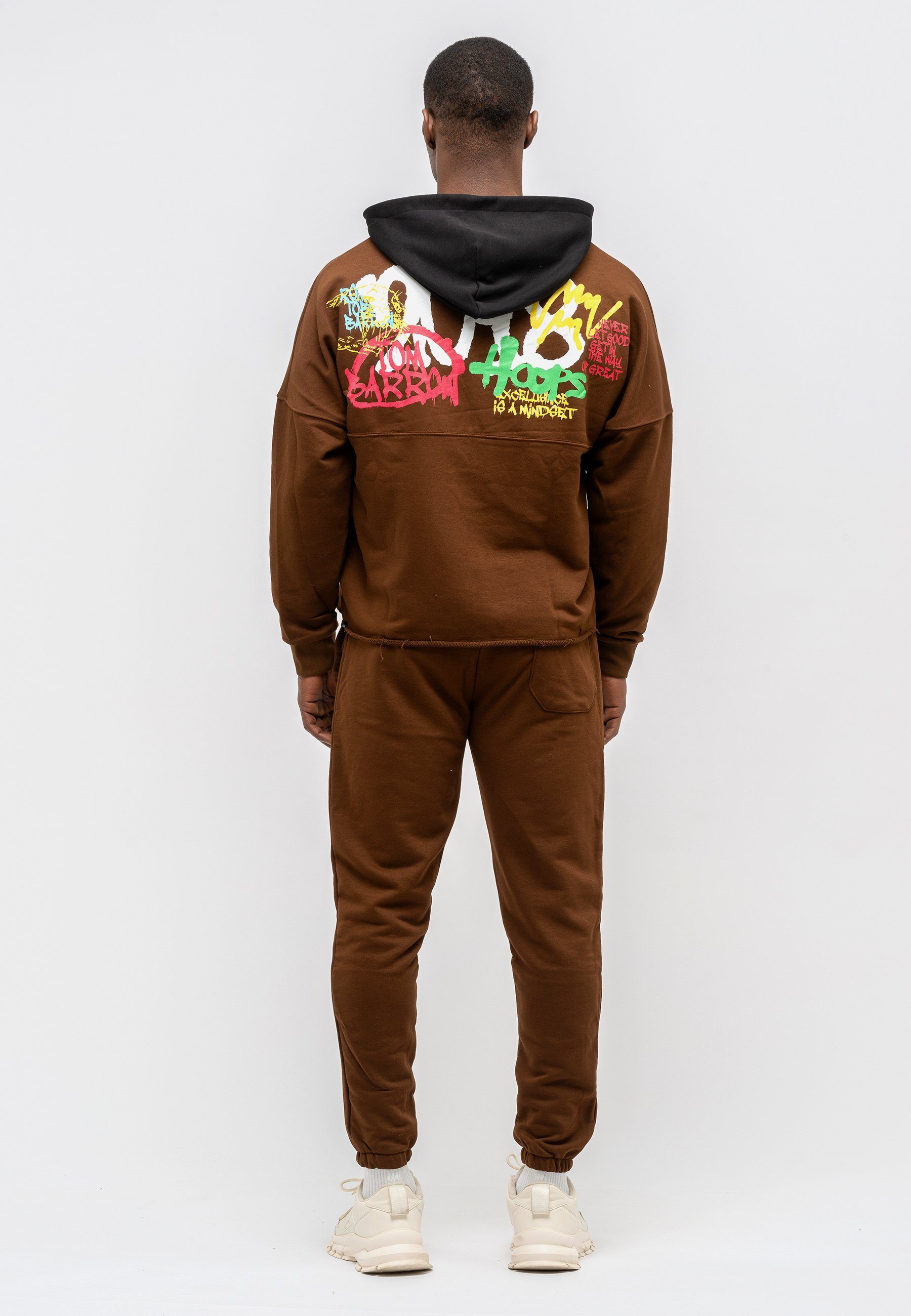 Tom Barron Trainingsanzug Tom Barron Mens Oversize Print Design Sweatshirt günstig online kaufen