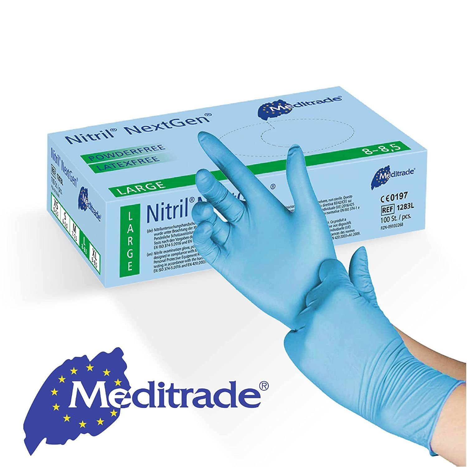 MediTrade Nitril-Handschuhe NextGen Einmalhandschuhe 100 Stck. günstig online kaufen