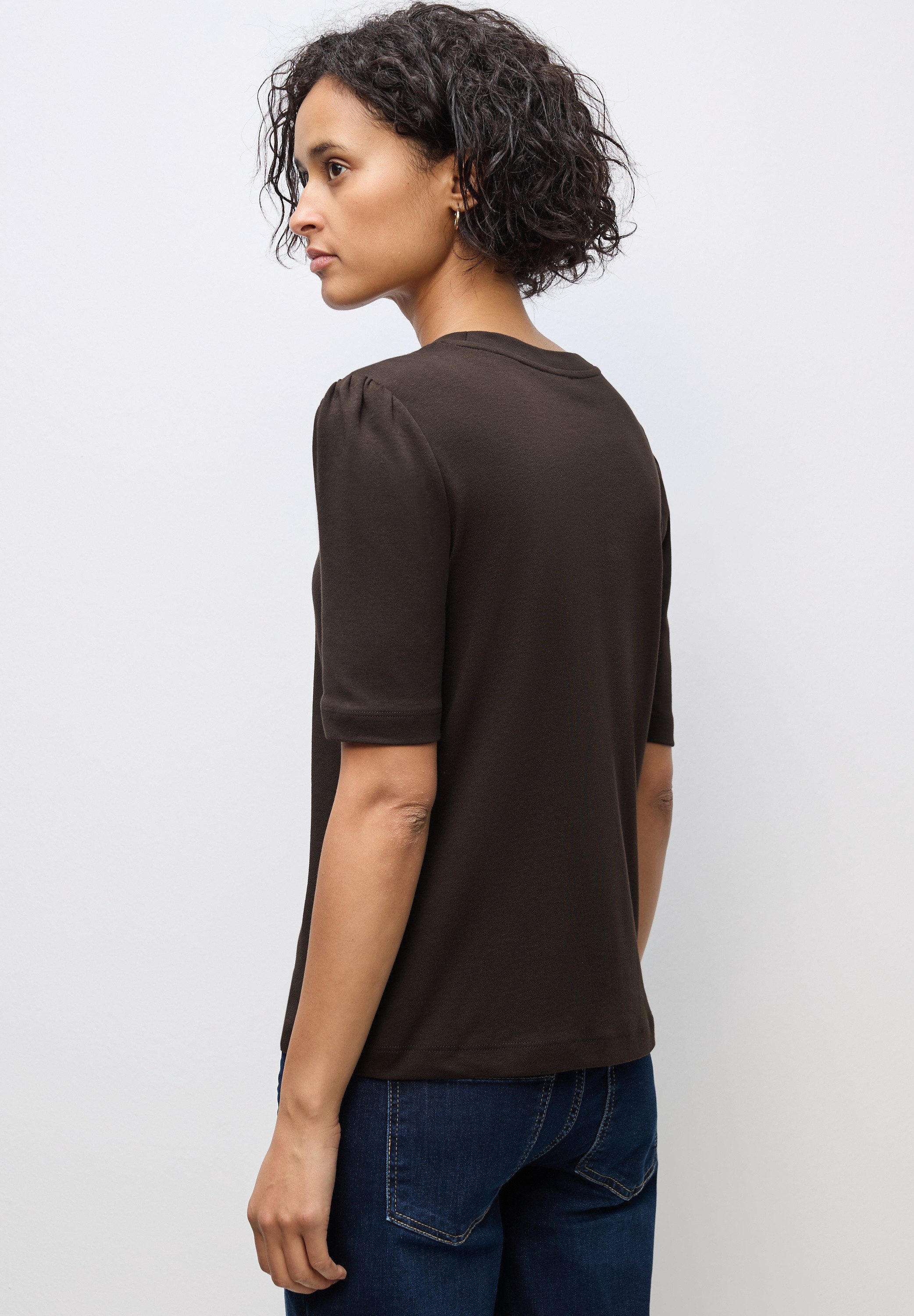 STREET ONE T-Shirt mit Raffung an günstig online kaufen