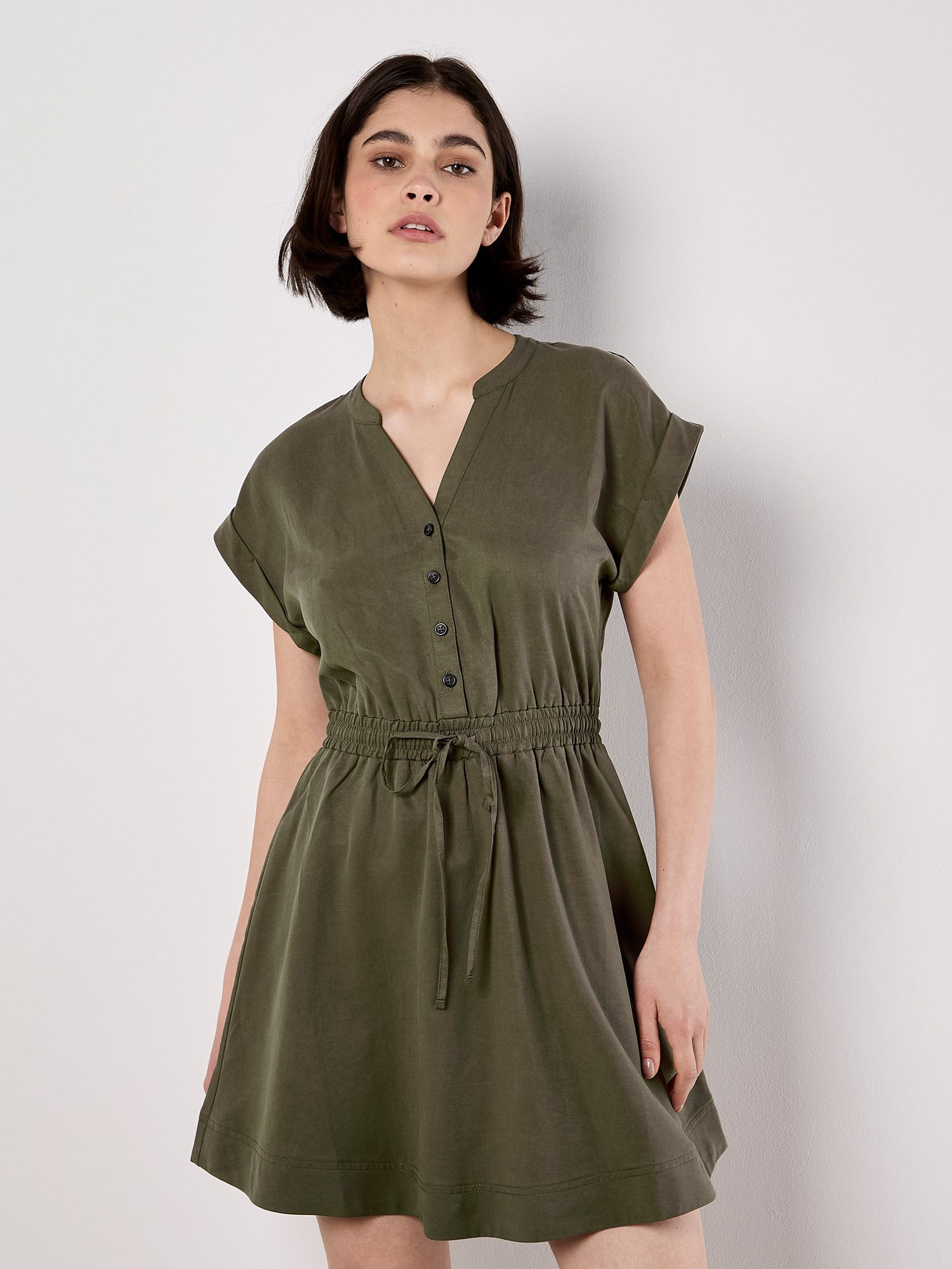 Apricot Skaterkleid Skaterkleid, mit Kordelzug günstig online kaufen