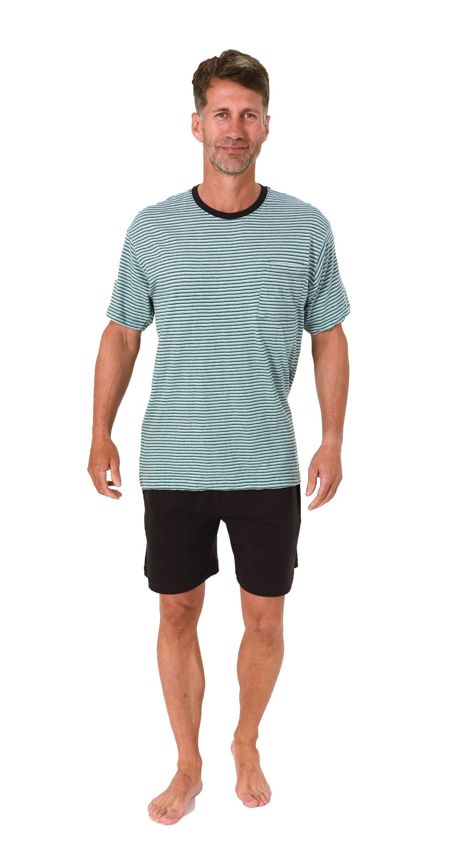 Normann Pyjama Normann Herren kurzarm Schlafanzug Shorty Pyjama - auch in Ü günstig online kaufen