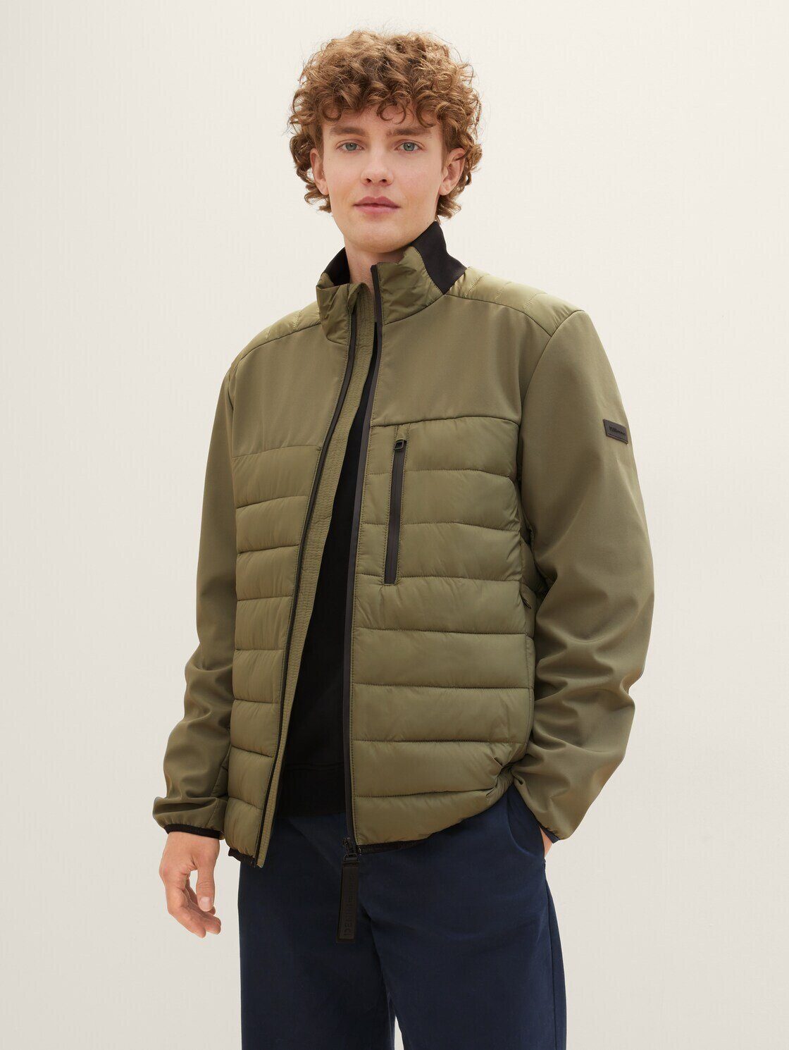 TOM TAILOR Denim Winterjacke Hybrid Olive Jacke Green Dusty