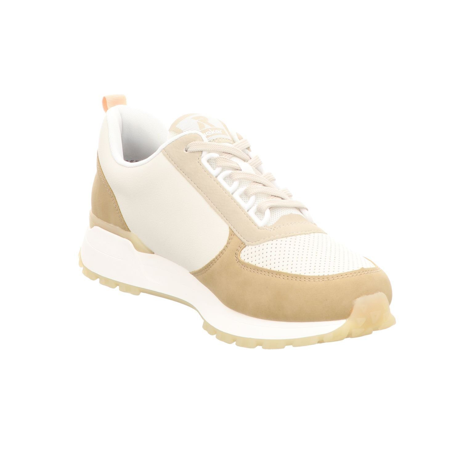 Rieker Schnürschuh (1-tlg) TR sand/offwhite/cliff/weiss/rose Light mit