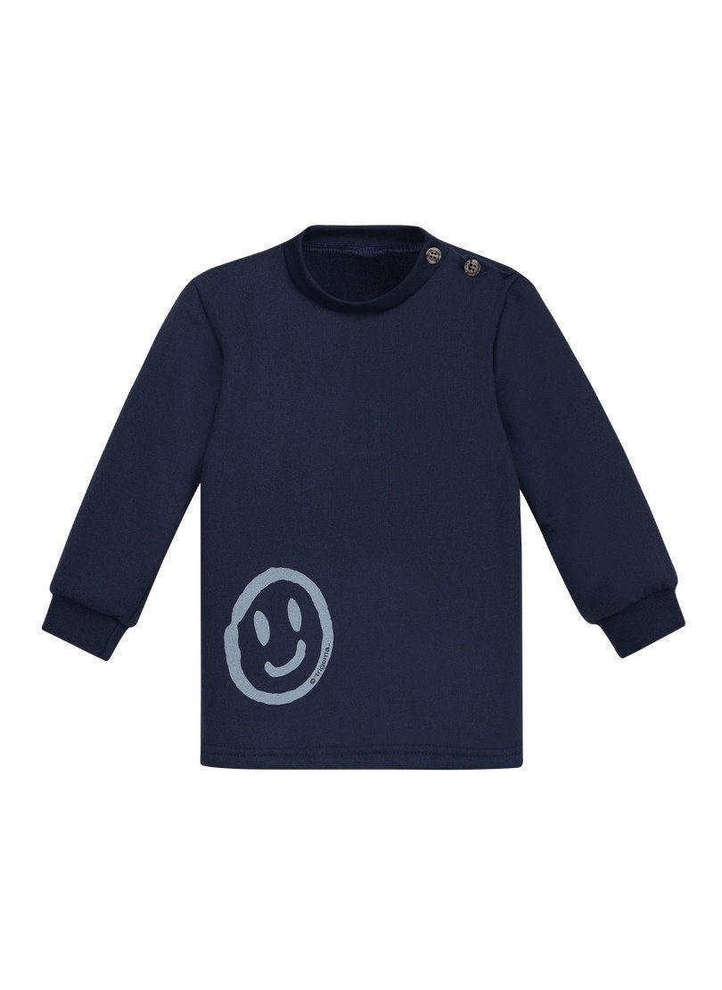 Trigema Sweatshirt TRIGEMA Sweatshirt mit Smiley-Print